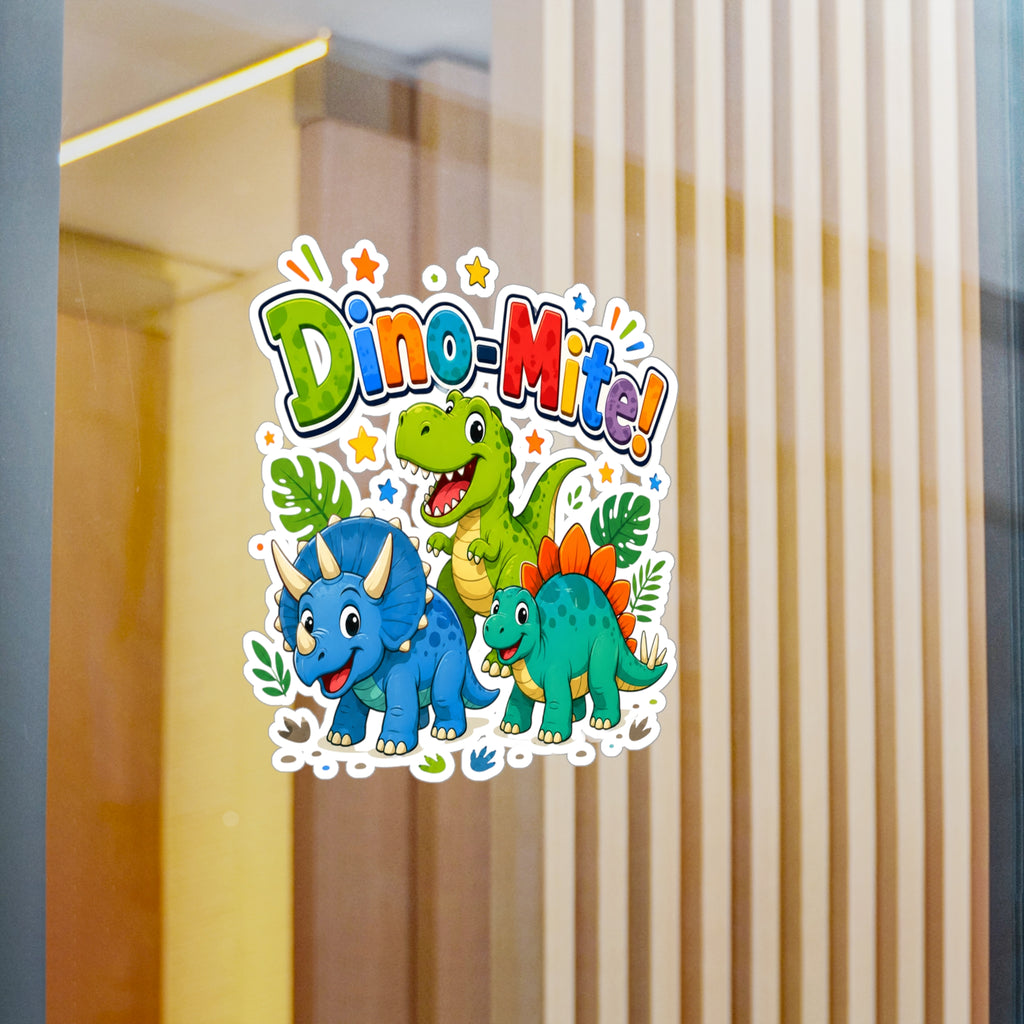 Dino-Mite! Kids' Dinosaur Kiss-Cut Vinyl Sticker