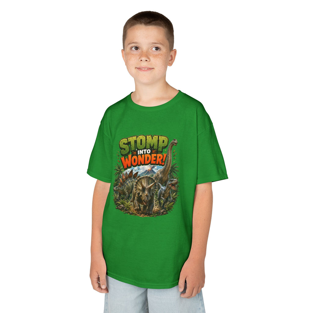 Kids T-Shirt - "Stomp Into Wonder" Dinosaur Graphic Tee