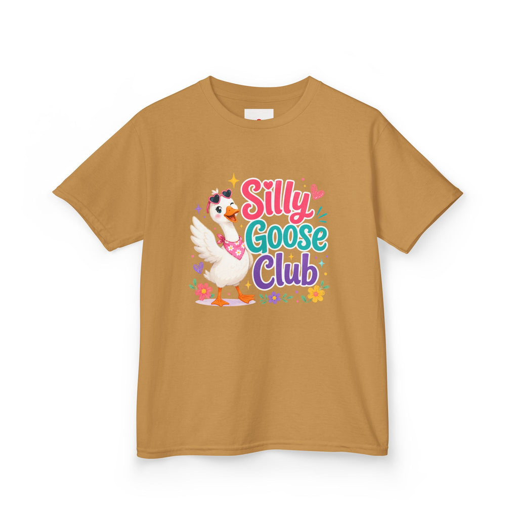 Kids T-Shirt — "Silly Goose Club" Cute Cartoon Goose Tee for Toddlers & Preschoolers