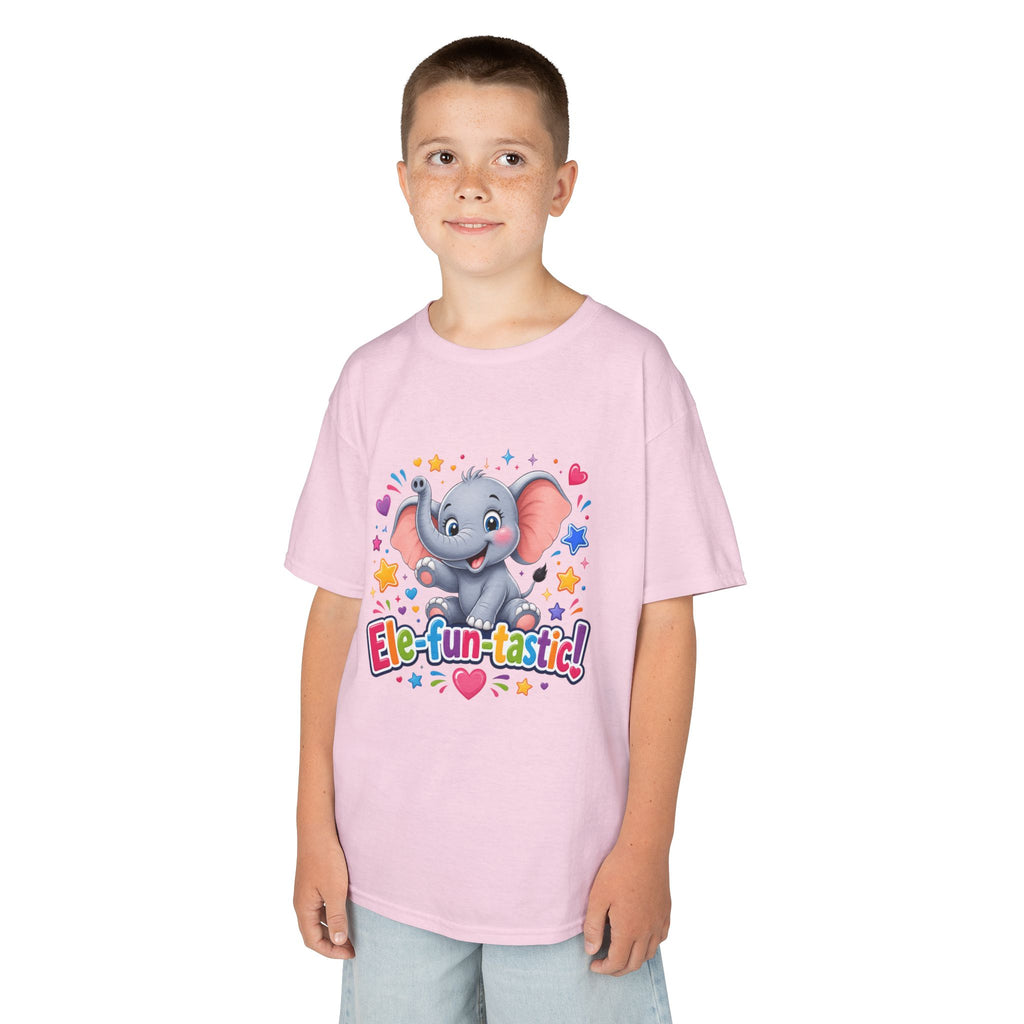 Kids T-Shirt — "Ele-fun-tastic!" Cute Elephant Graphic Tee for Toddlers, Birthday & Playtime