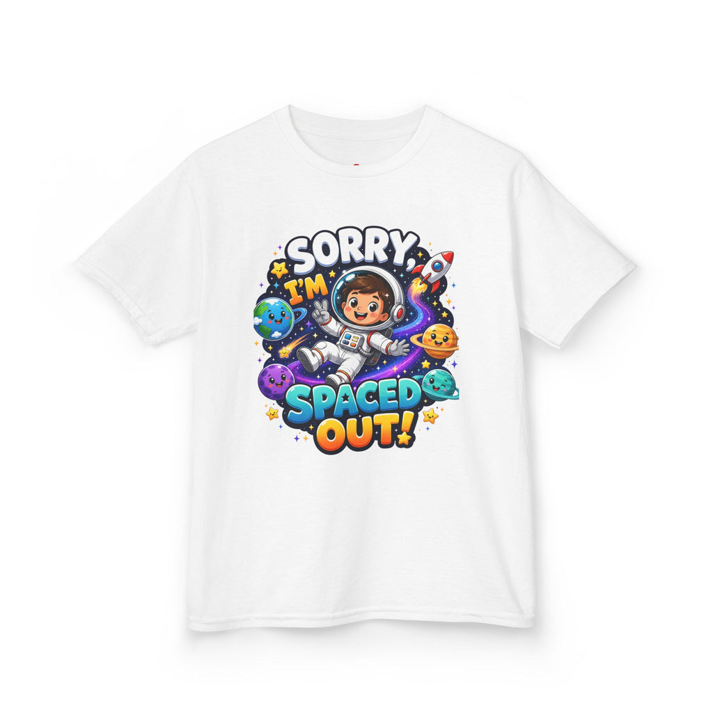 Spaced Out Kids T-Shirt — "Sorry I'm Spaced Out!" Cute Space Astronaut Tee