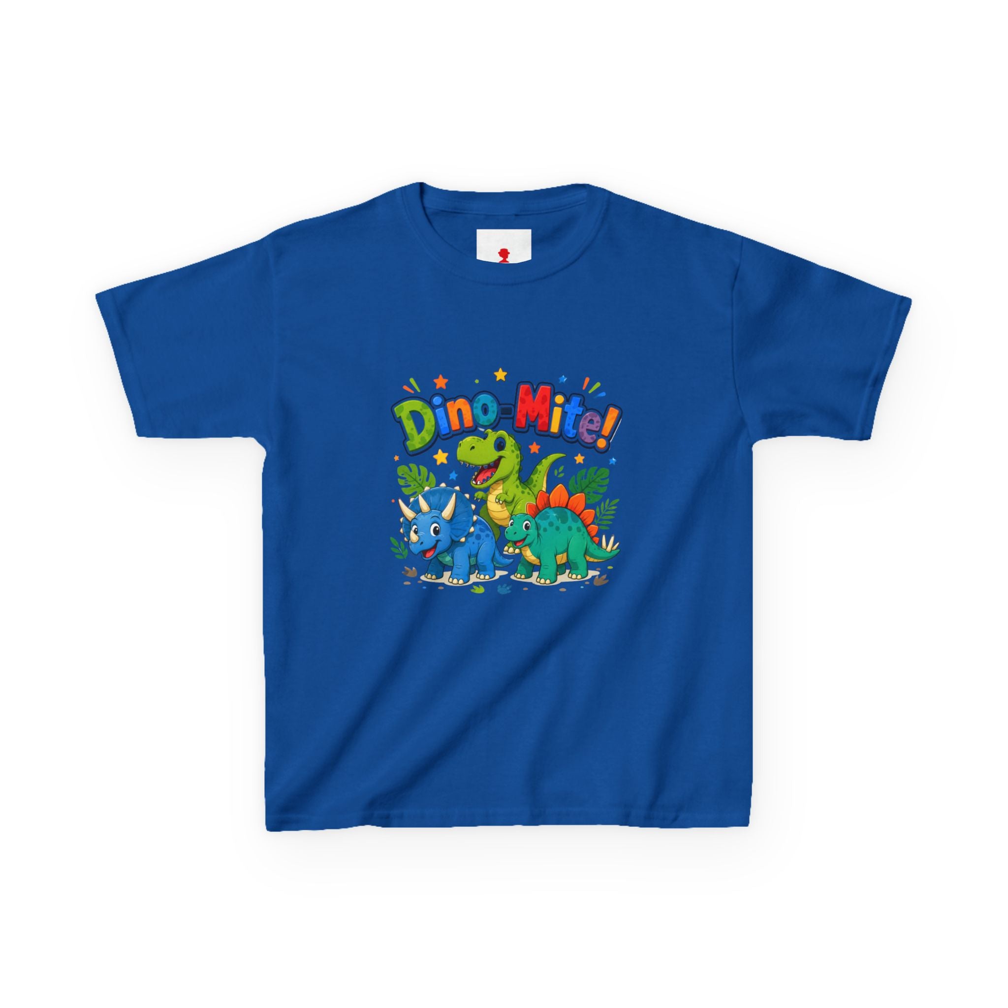 Kids T-Shirt - "Dino-Mite!" Colorful Dino Crew Tee for Toddlers & Kids