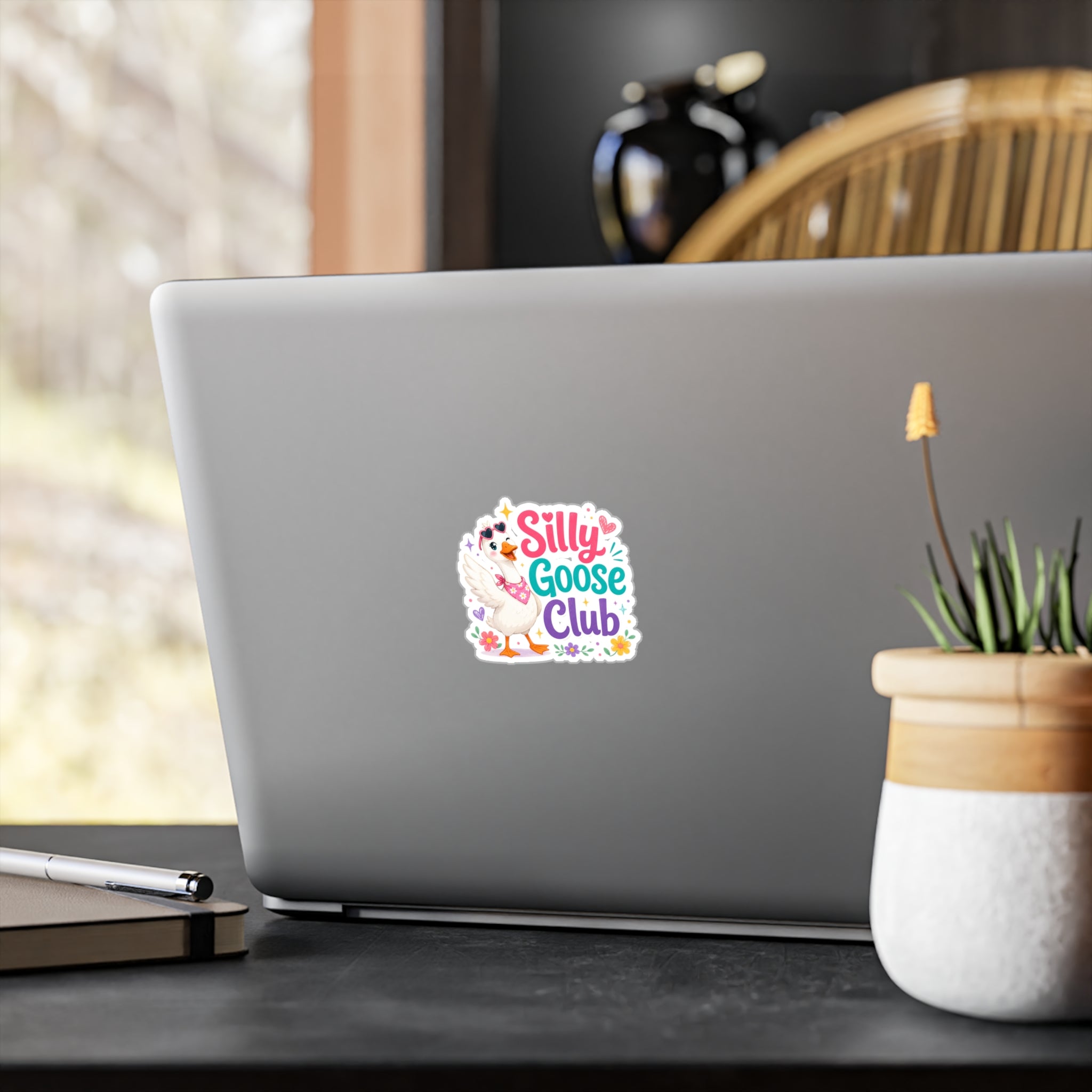 Silly Goose Club Vinyl Sticker — Cute Kiss-Cut Decal for Laptops, Water Bottles & Kids’ Gifts