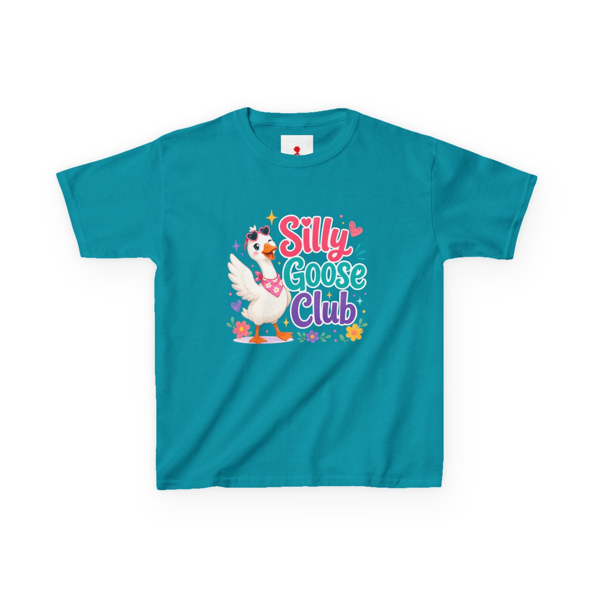 Kids T-Shirt — "Silly Goose Club" Cute Cartoon Goose Tee for Toddlers & Preschoolers