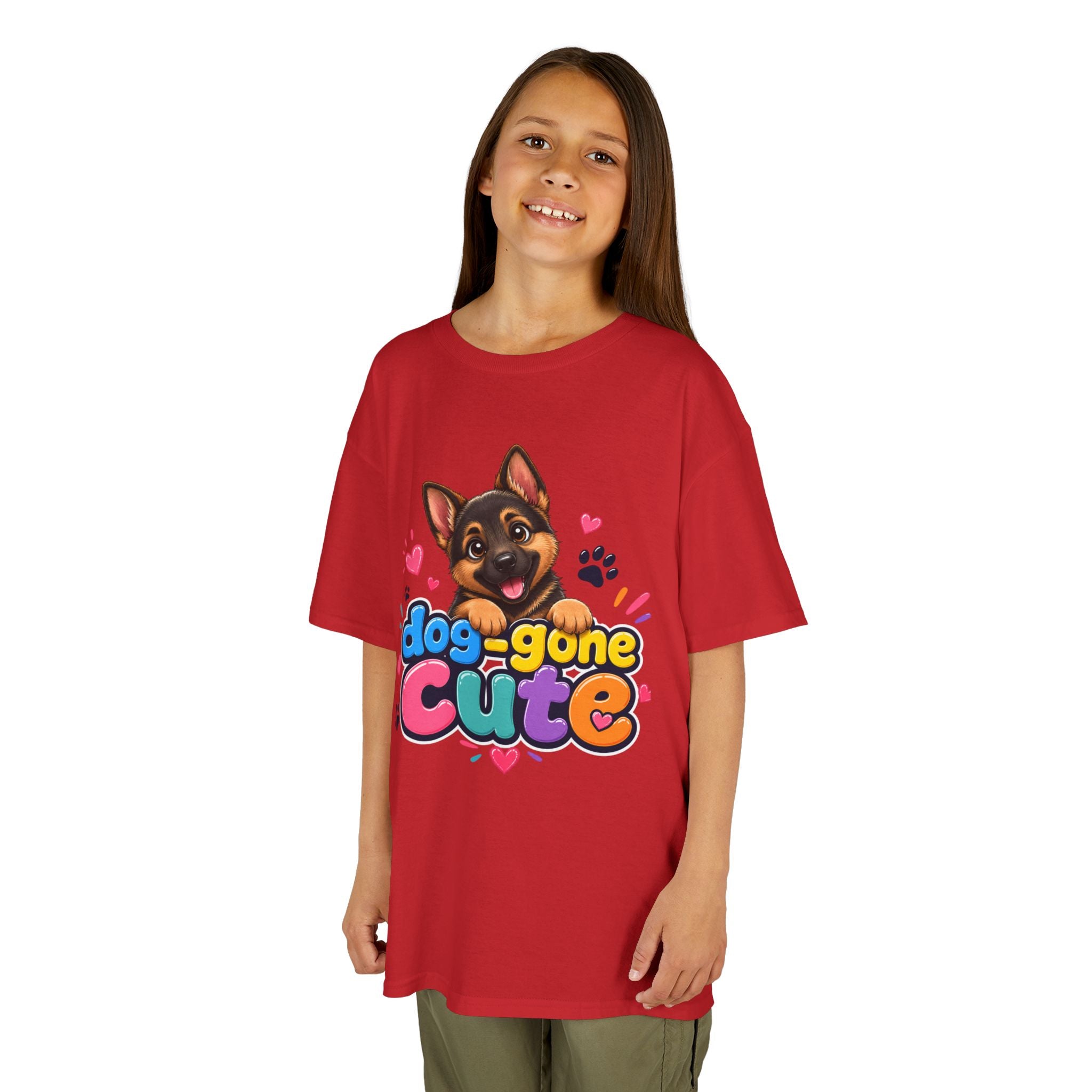 Kids T-Shirt — "Dog-Gone Cute" German Shepherd Puppy Tee