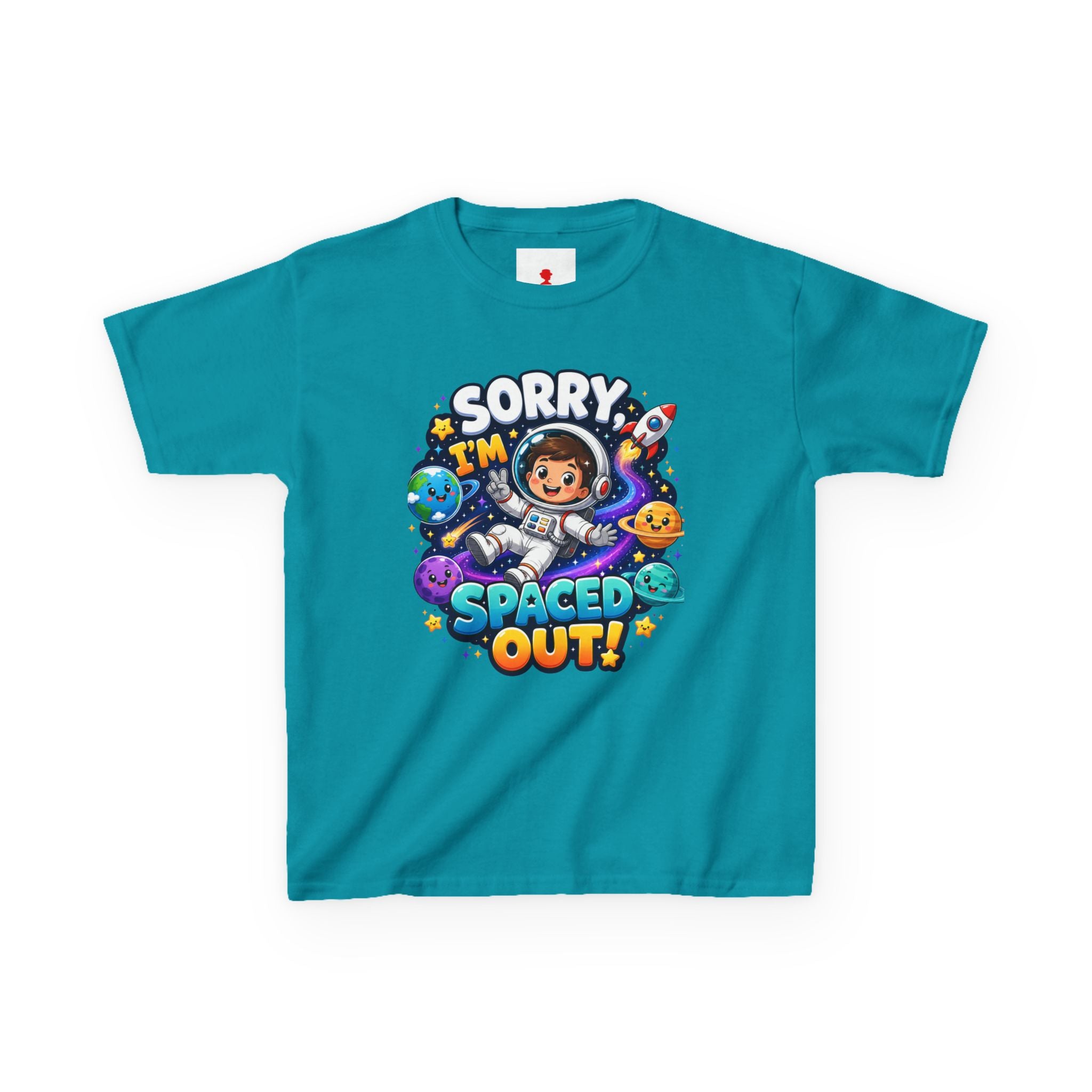 Spaced Out Kids T-Shirt — "Sorry I'm Spaced Out!" Cute Space Astronaut Tee