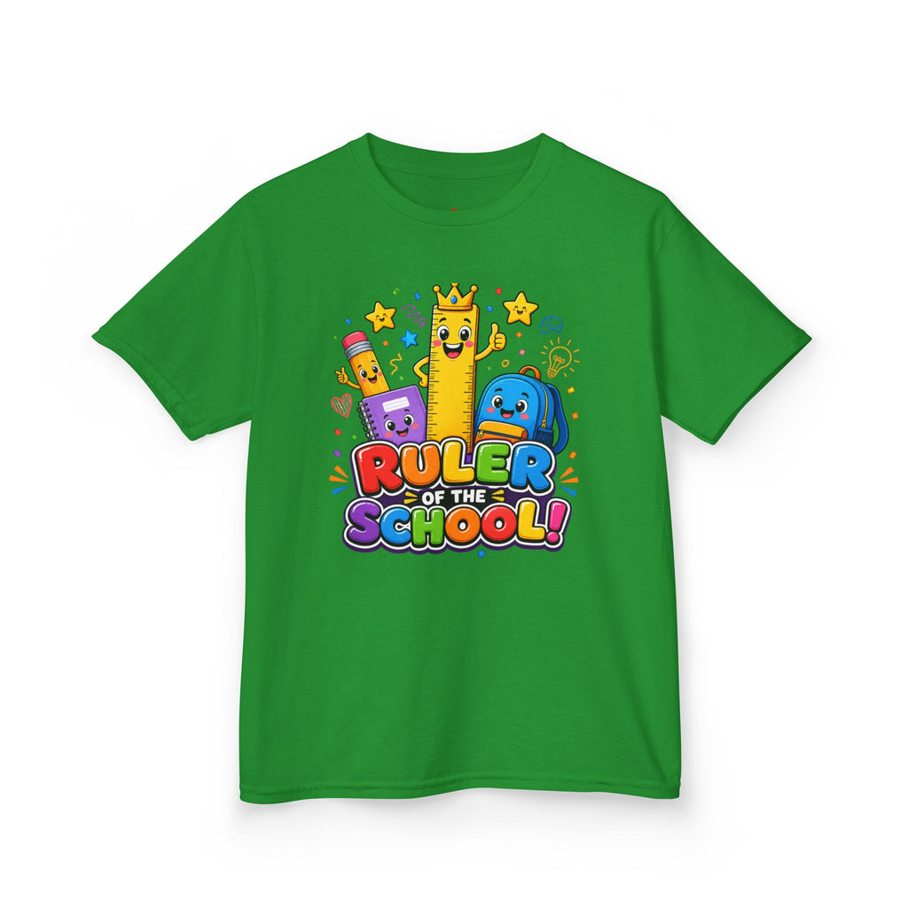 Ruler of the School kids T-Shirt | Cute School Supplies Graphic