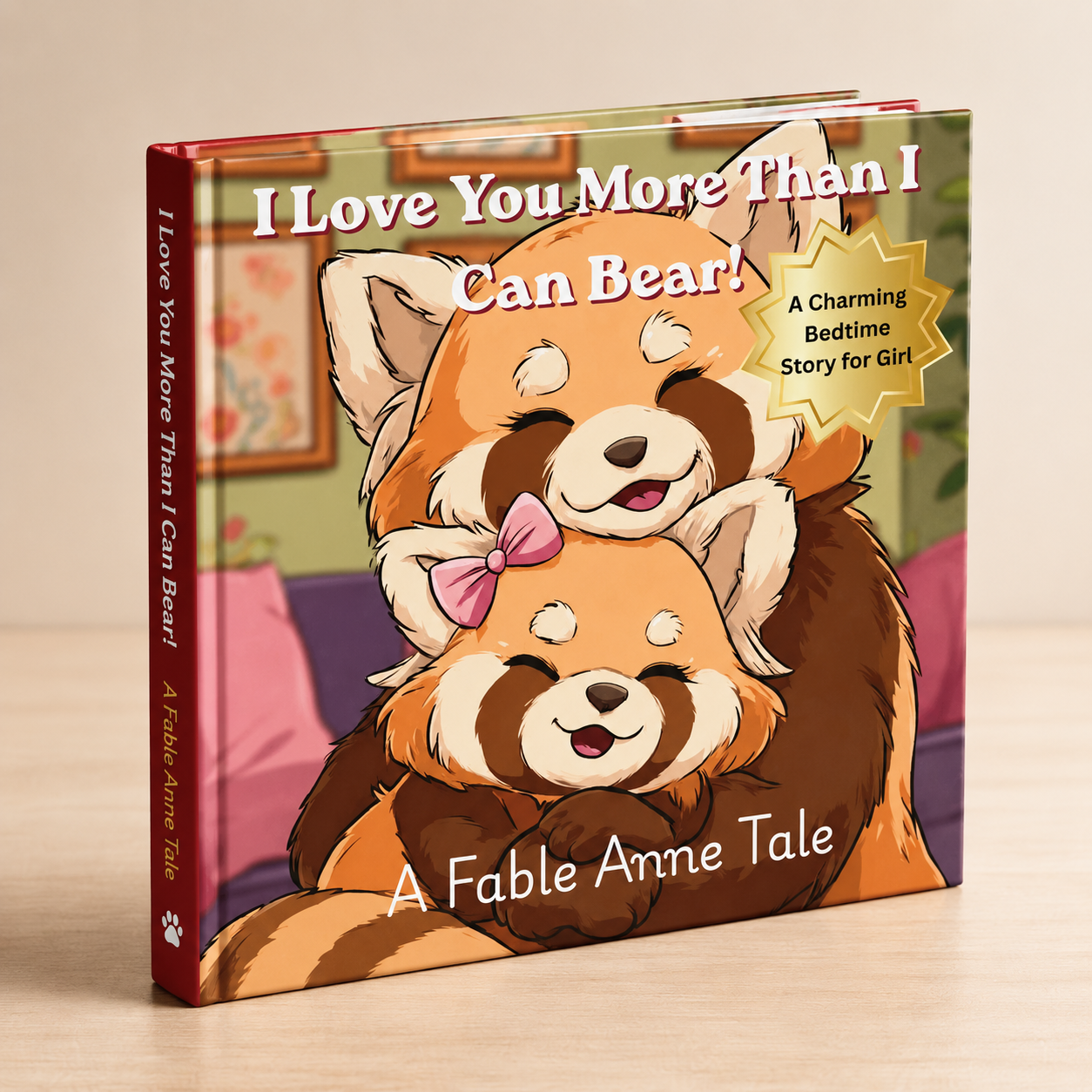 Red Panda Bear, I Love You More Than I Can Bear (Girls)