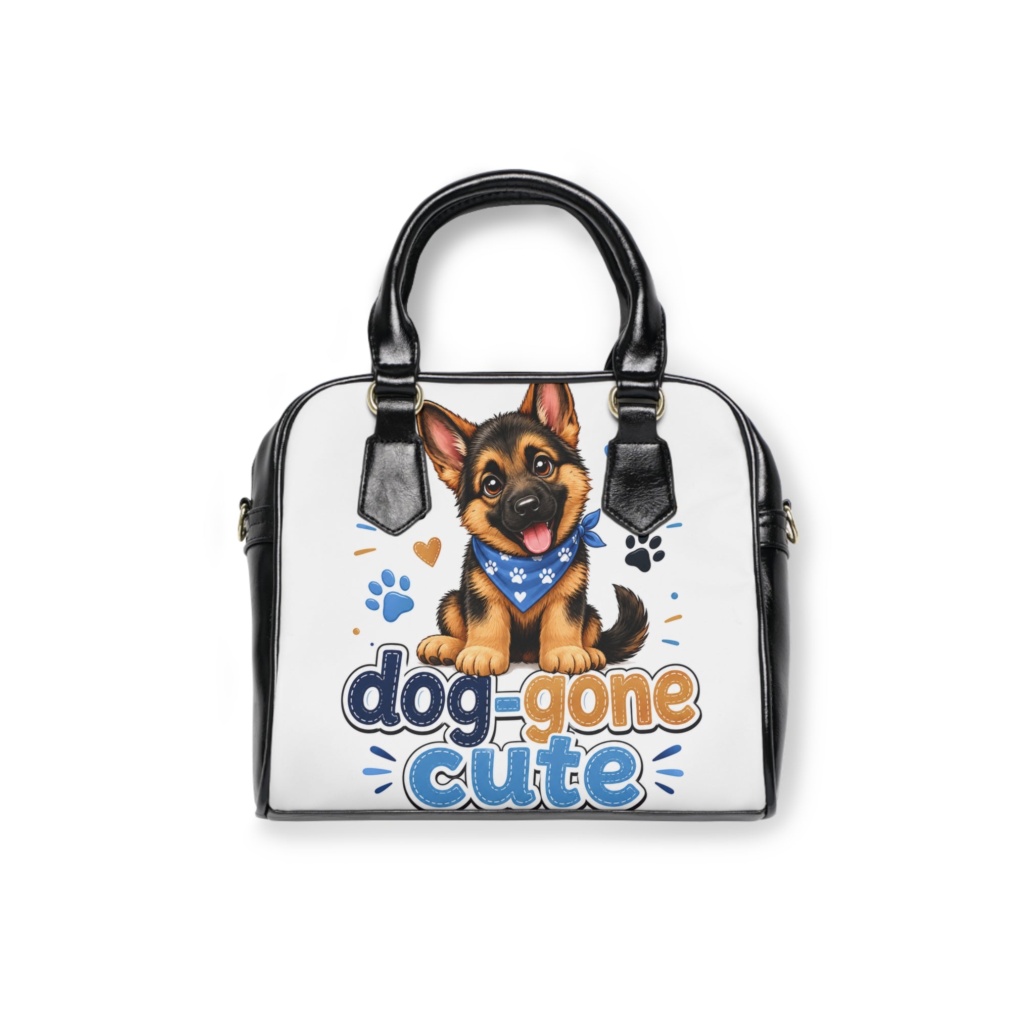 Dog-Gone Cute Shoulder Handbag — Adorable Puppy Print Purse