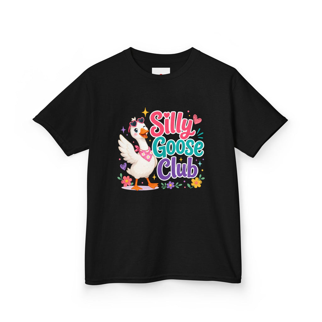 Kids T-Shirt — "Silly Goose Club" Cute Cartoon Goose Tee for Toddlers & Preschoolers