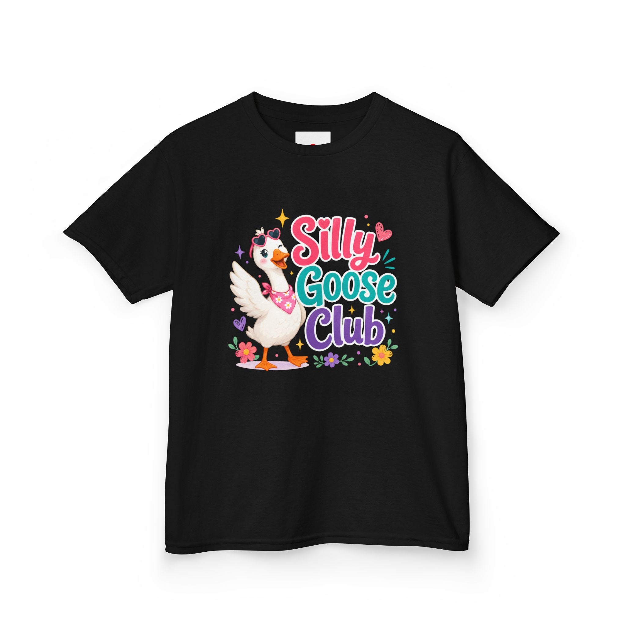 Kids T-Shirt — "Silly Goose Club" Cute Cartoon Goose Tee for Toddlers & Preschoolers