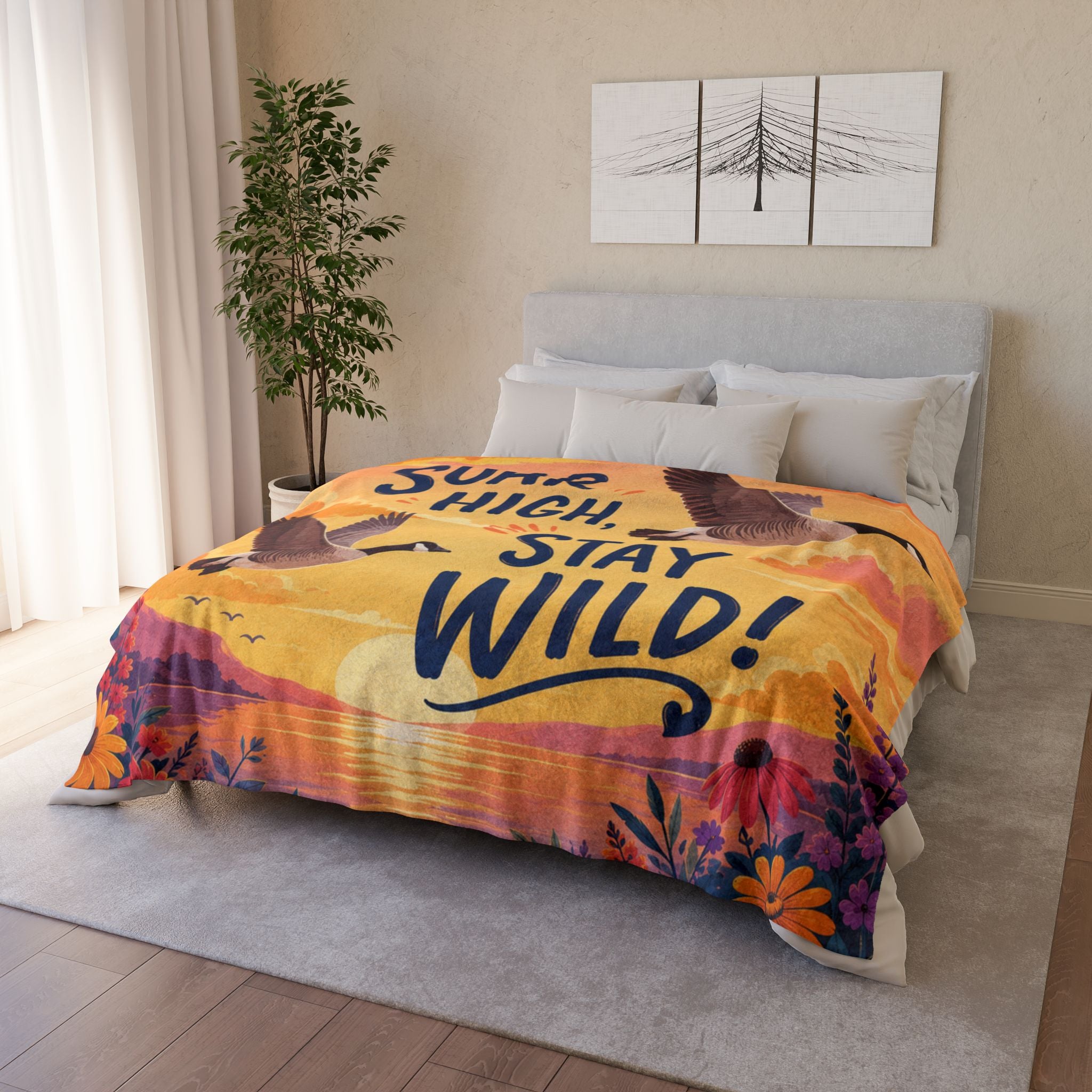 Soar High Stay Wild Blanket