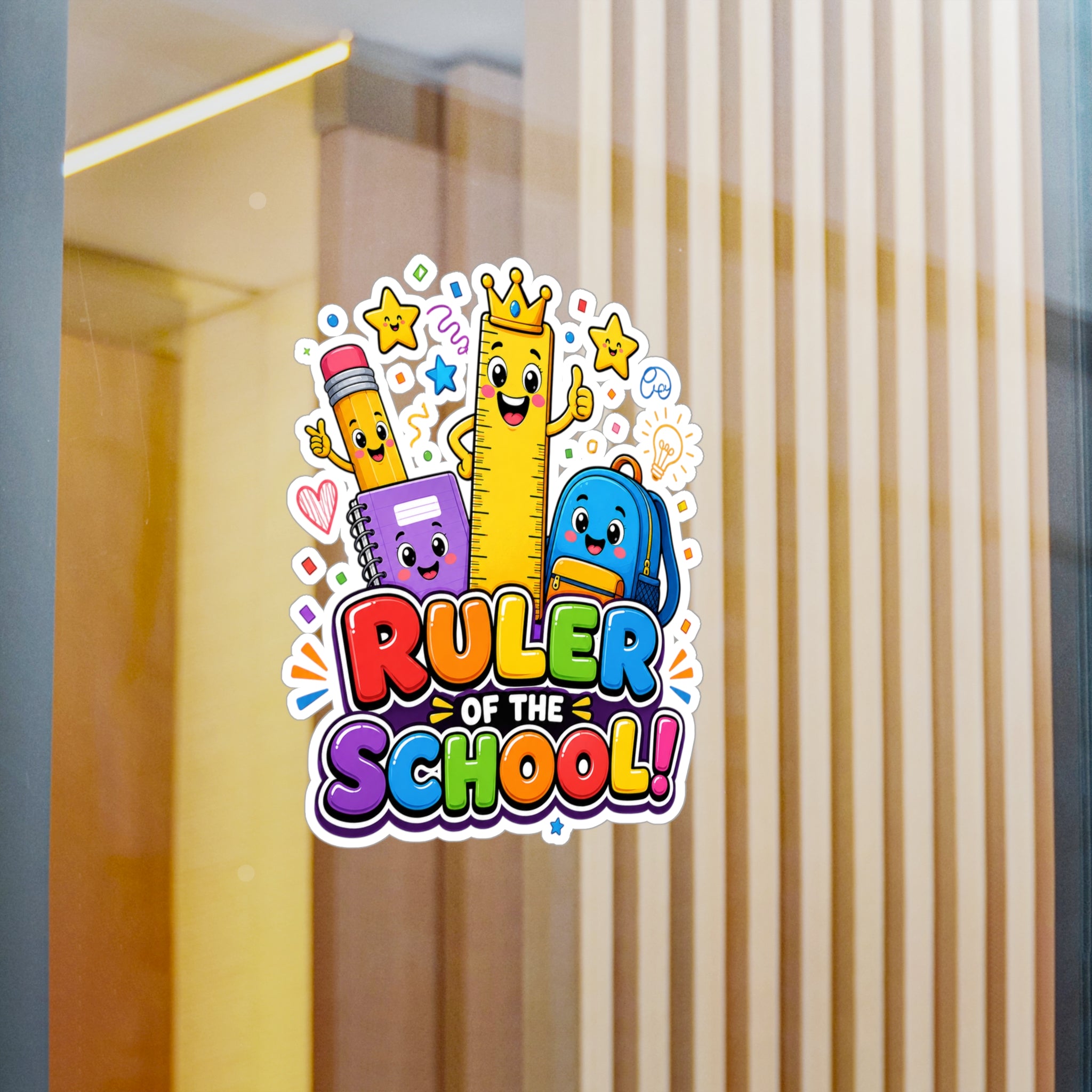 Ruler of the School Sticker | Kiss-Cut Vinyl Decal