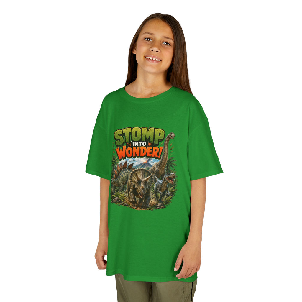 Kids T-Shirt - "Stomp Into Wonder" Dinosaur Graphic Tee