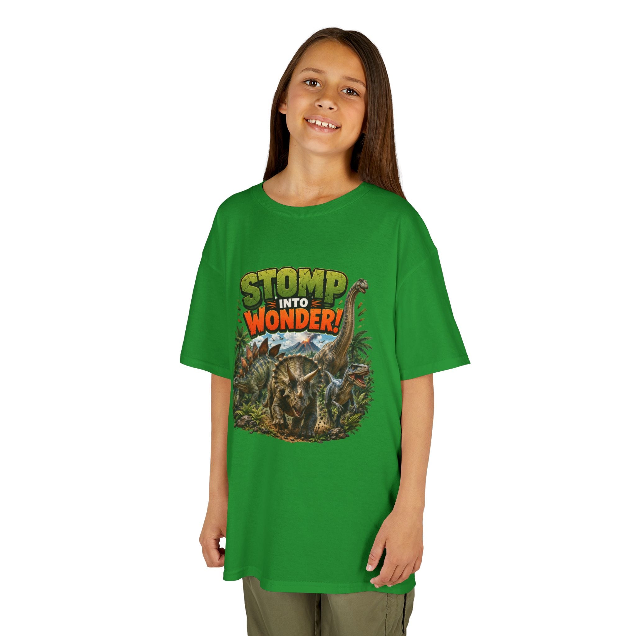 Kids T-Shirt - "Stomp Into Wonder" Dinosaur Graphic Tee