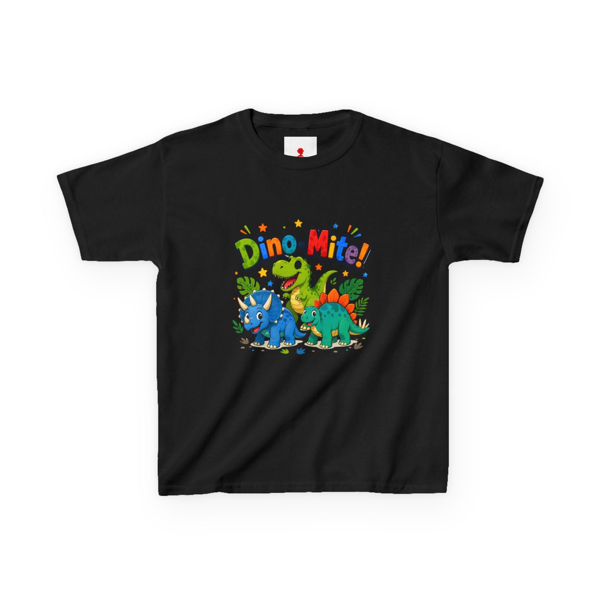Kids T-Shirt - "Dino-Mite!" Colorful Dino Crew Tee for Toddlers & Kids