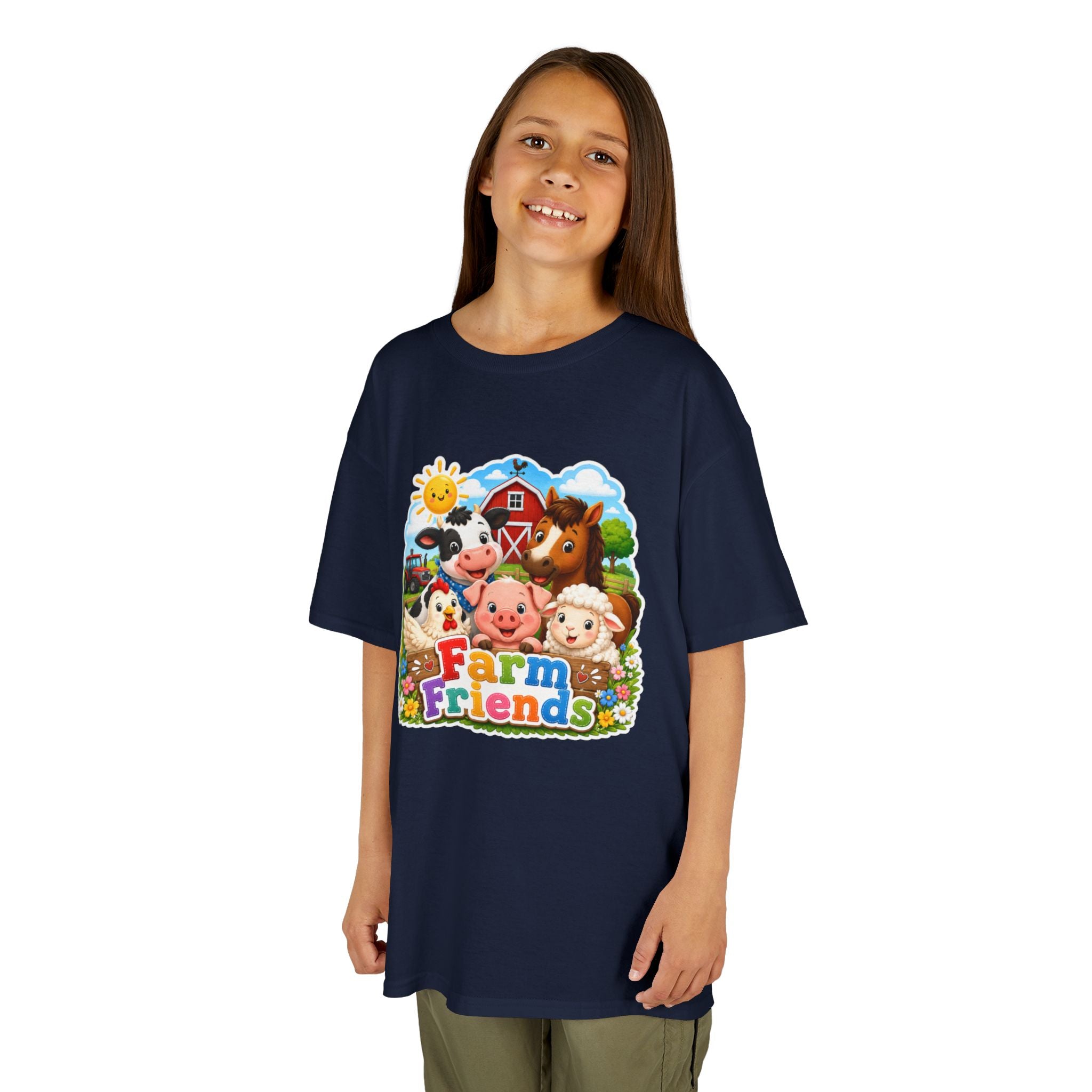 Kids Farm Friends T‑Shirt — Cute Barnyard Animals Graphic Tee