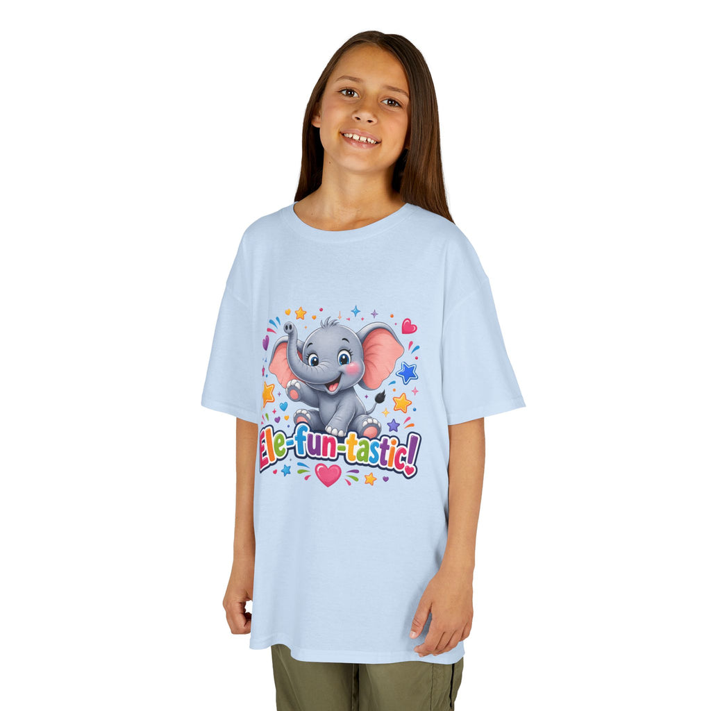 Kids T-Shirt — "Ele-fun-tastic!" Cute Elephant Graphic Tee for Toddlers, Birthday & Playtime