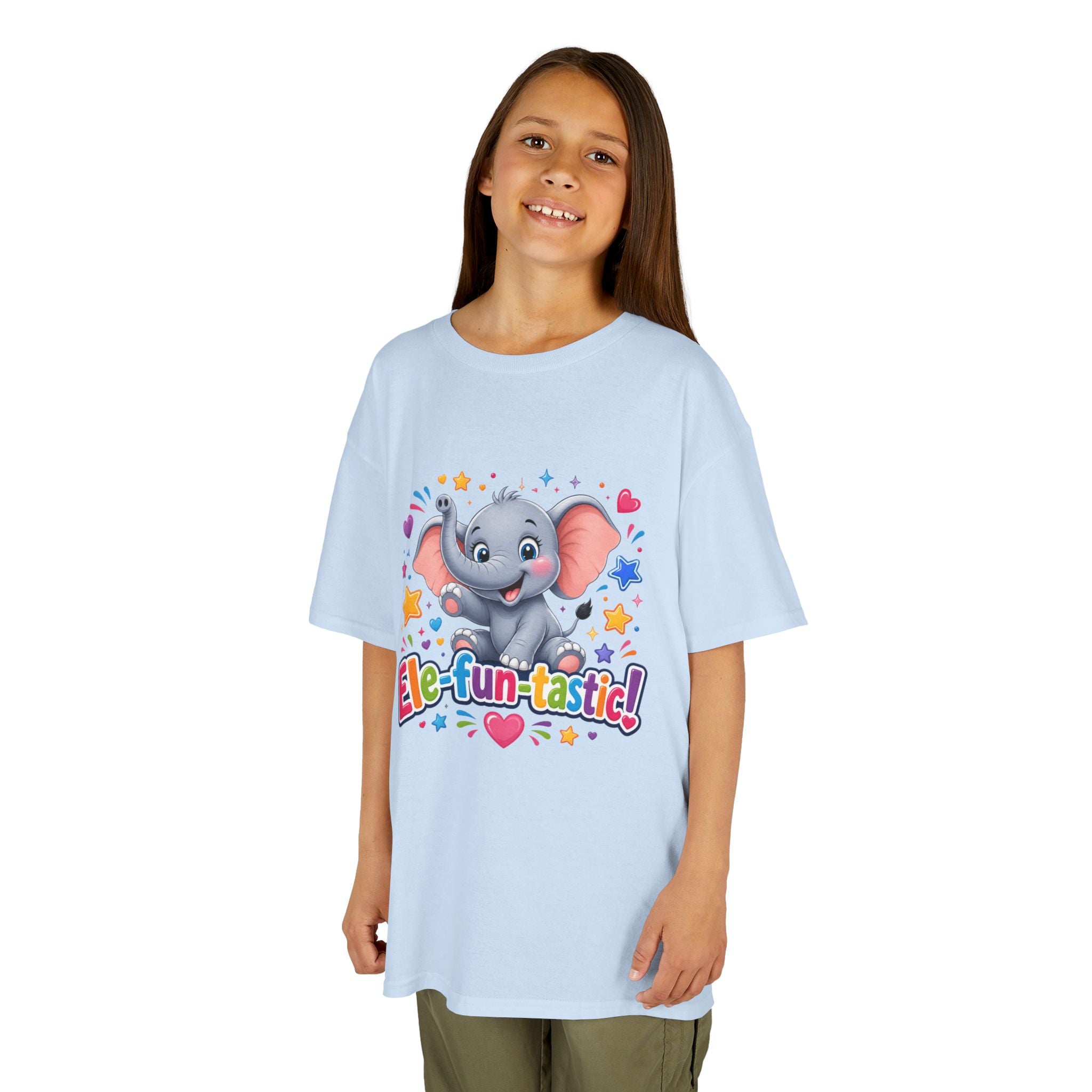 Kids T-Shirt — "Ele-fun-tastic!" Cute Elephant Graphic Tee for Toddlers, Birthday & Playtime