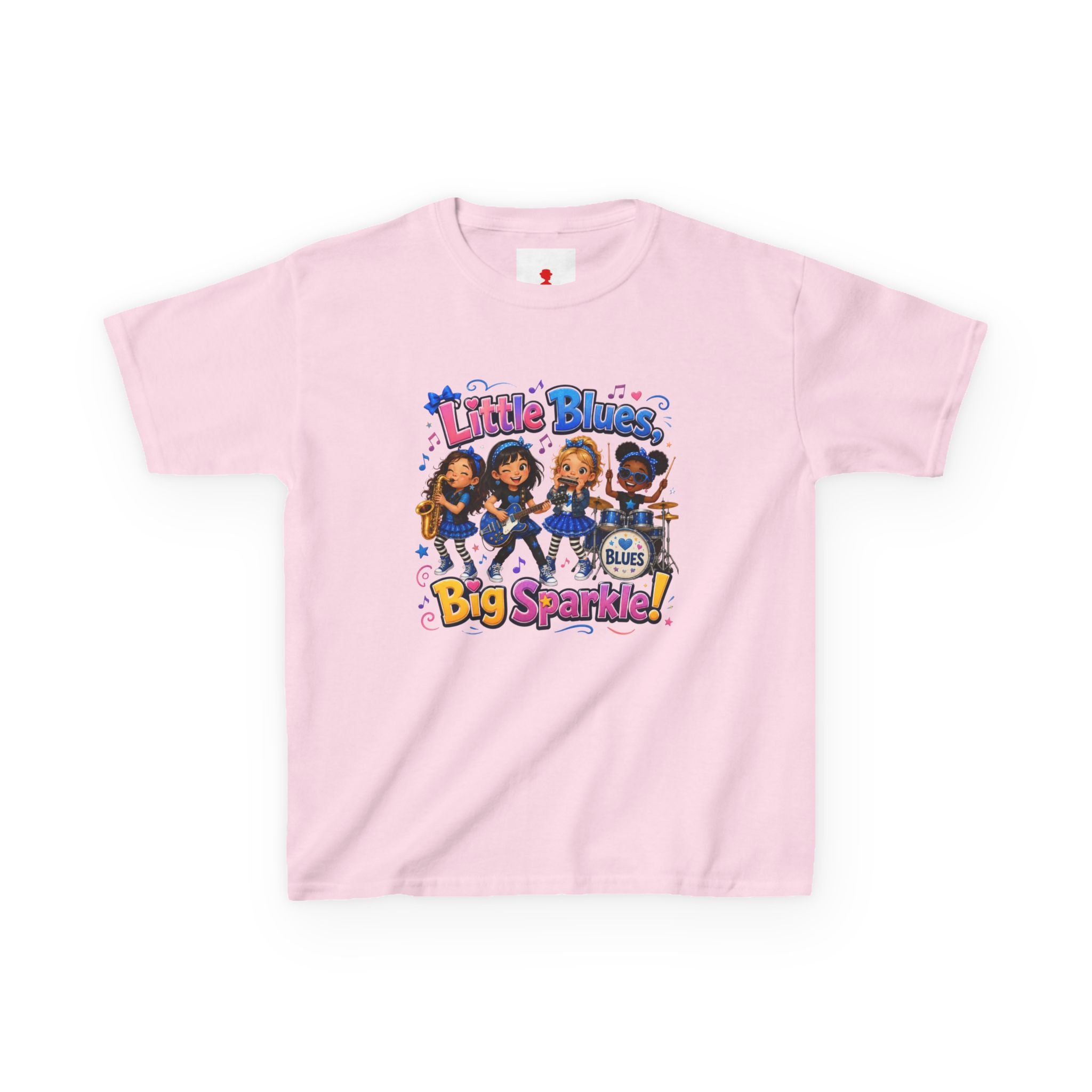 Kids Tee — "Little Blues Big Sparkle" Band Graphic
