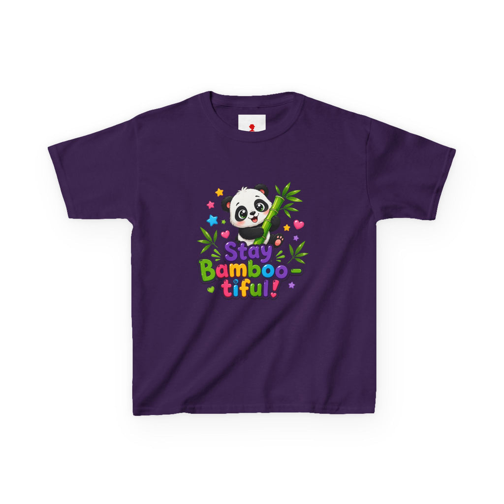 Kids Panda 'Stay Bambootiful!' T-Shirt — Cute Bamboo Forest Tee for Boys & Girls