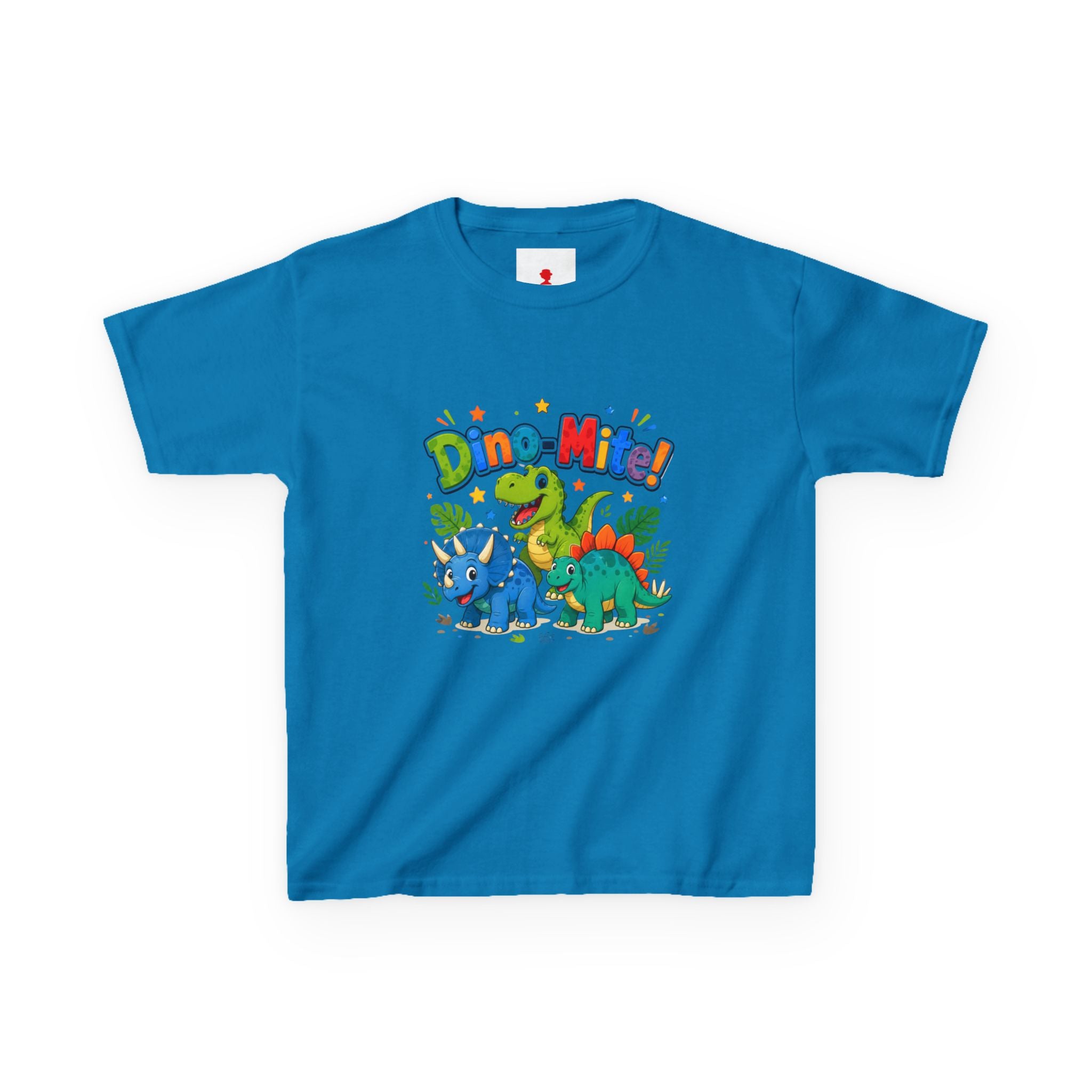 Kids T-Shirt - "Dino-Mite!" Colorful Dino Crew Tee for Toddlers & Kids