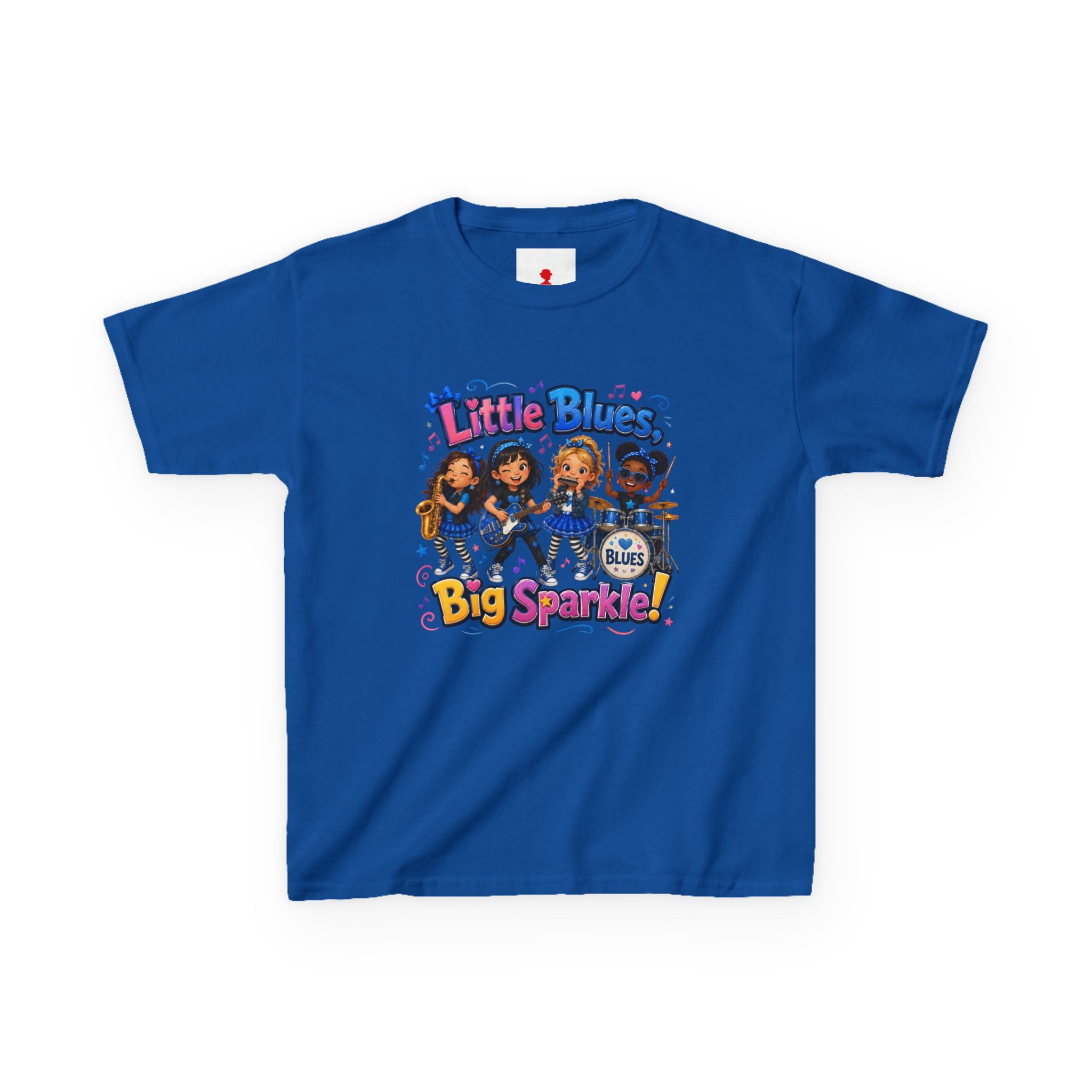 Kids Tee — "Little Blues Big Sparkle" Band Graphic