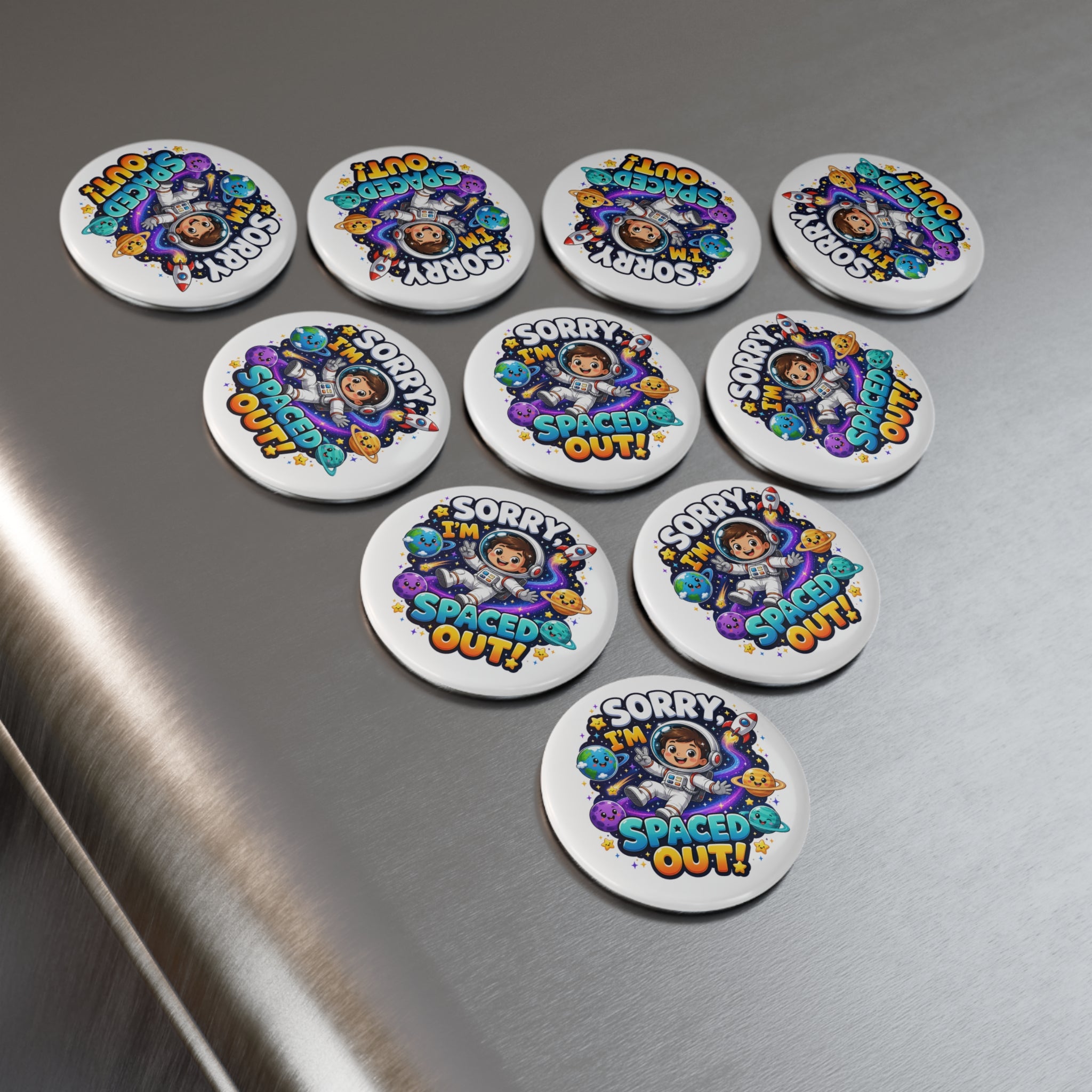 Button Magnet, Round (1 & 10 pcs)