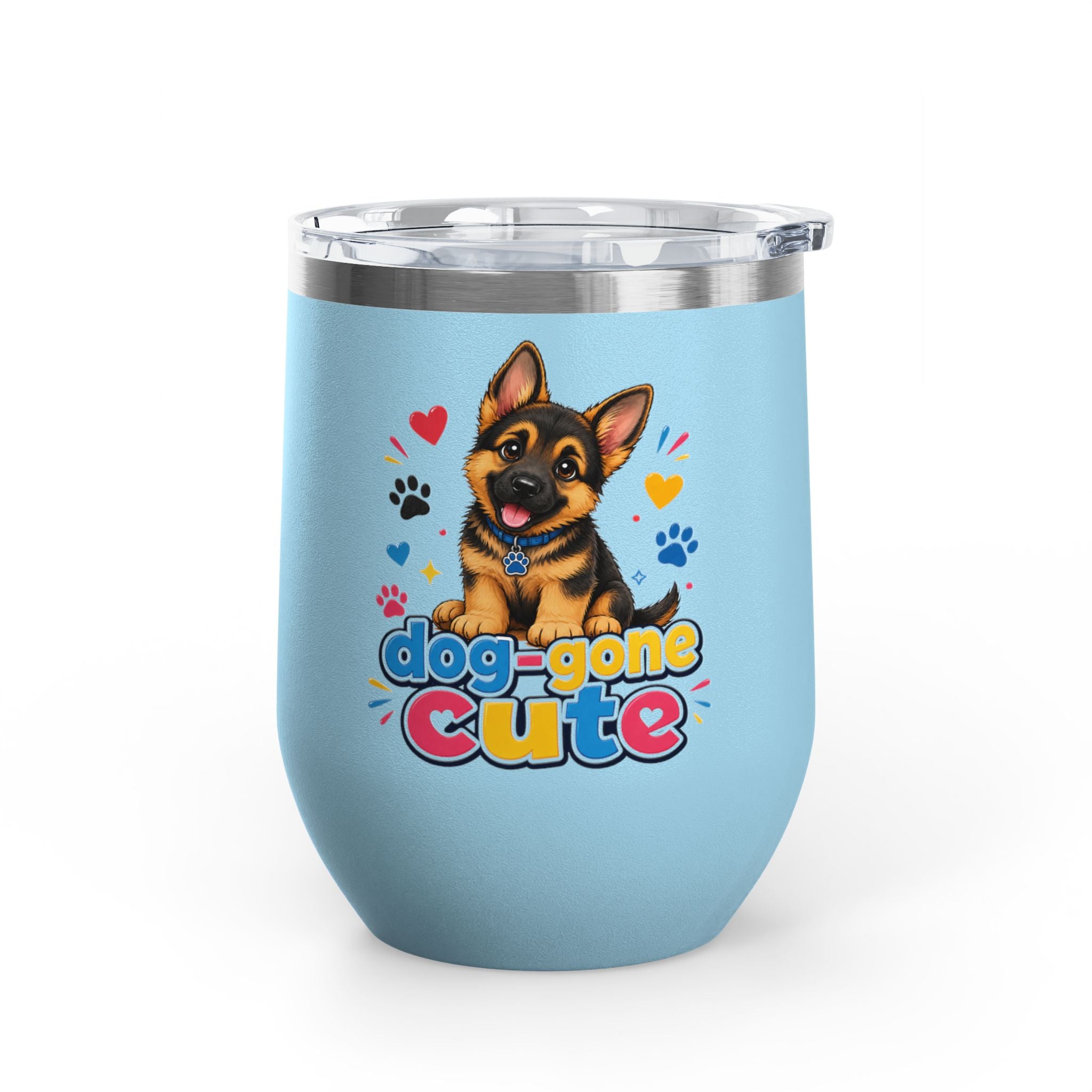 "Dog-Gone Cute" German Shepherd 12oz Insulated Cup