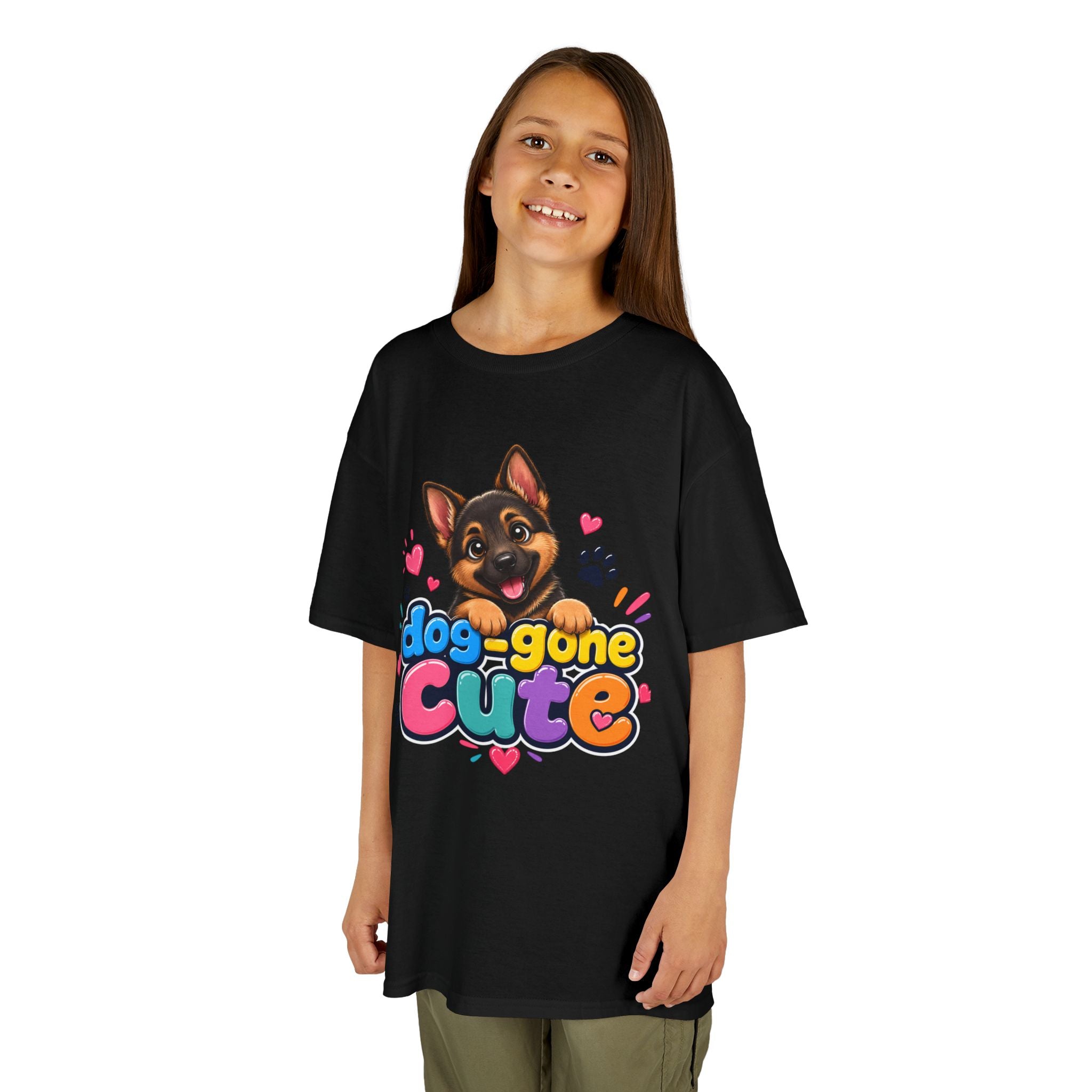 Kids T-Shirt — "Dog-Gone Cute" German Shepherd Puppy Tee