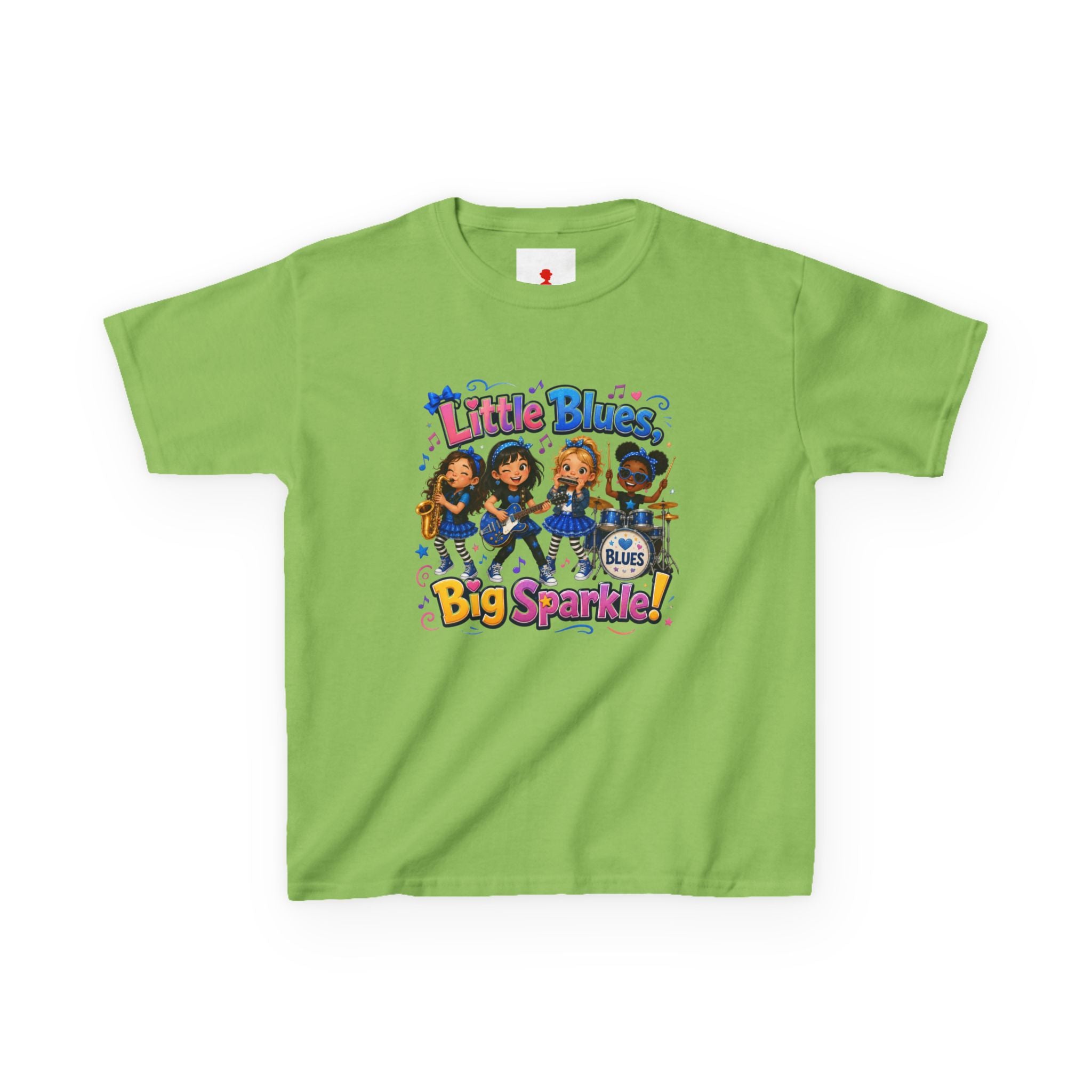 Kids Tee — "Little Blues Big Sparkle" Band Graphic