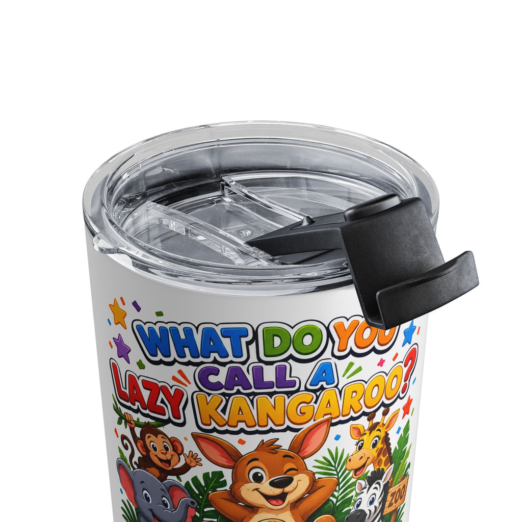 What Do You Call a Lazy Kangaroo? A Pouch Potato Tumbler 10oz | Cute Animal Joke