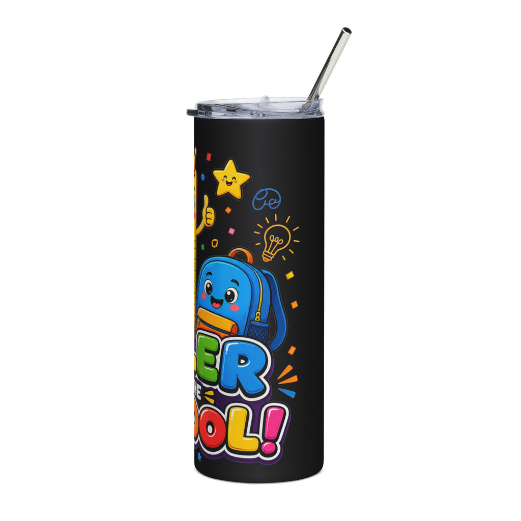Rules of the School colorful school supplies Tumbler | 20oz stainless steel