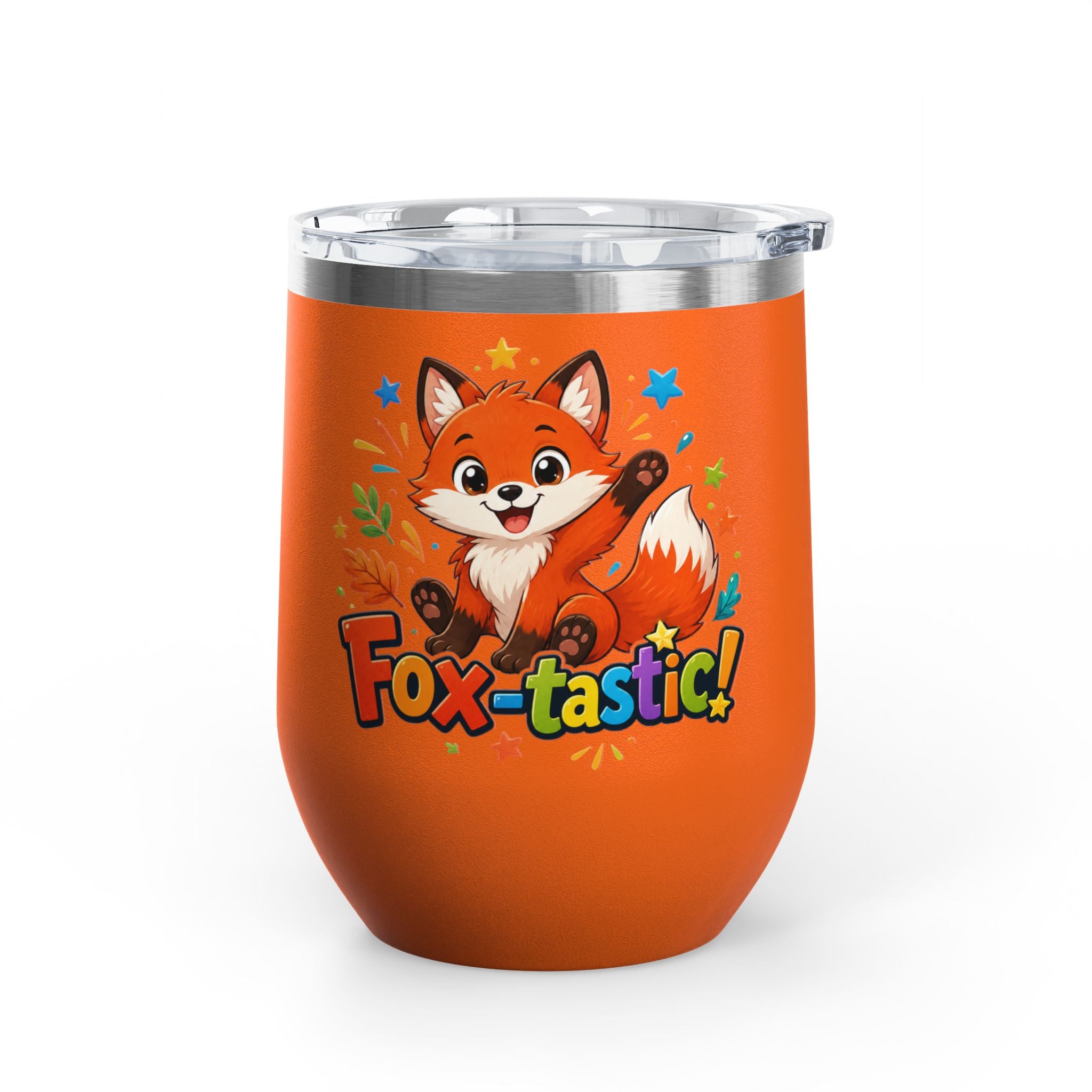 Fox-tastic! Cute Fox 12oz Insulated Tumbler (Fun Animal Gift)