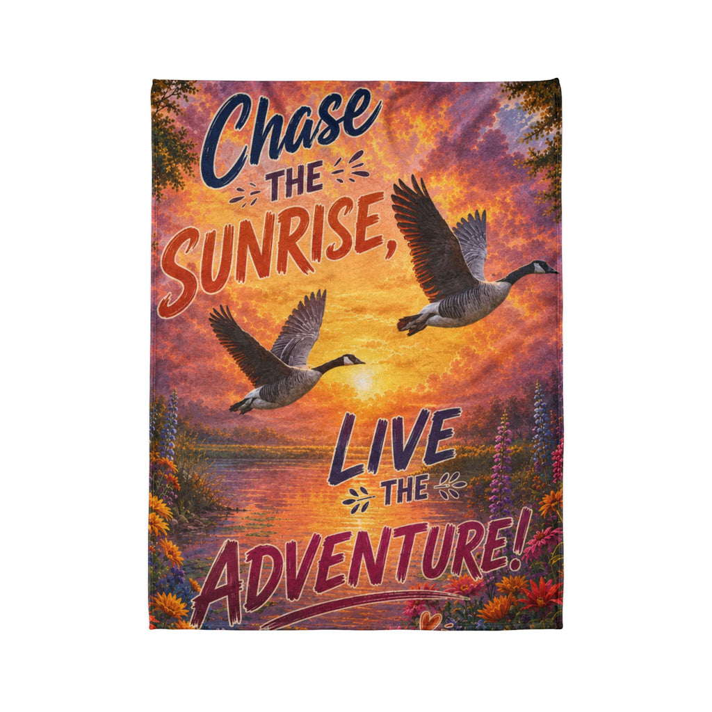 Chase the Sunrise — Adventure Fleece Blanket