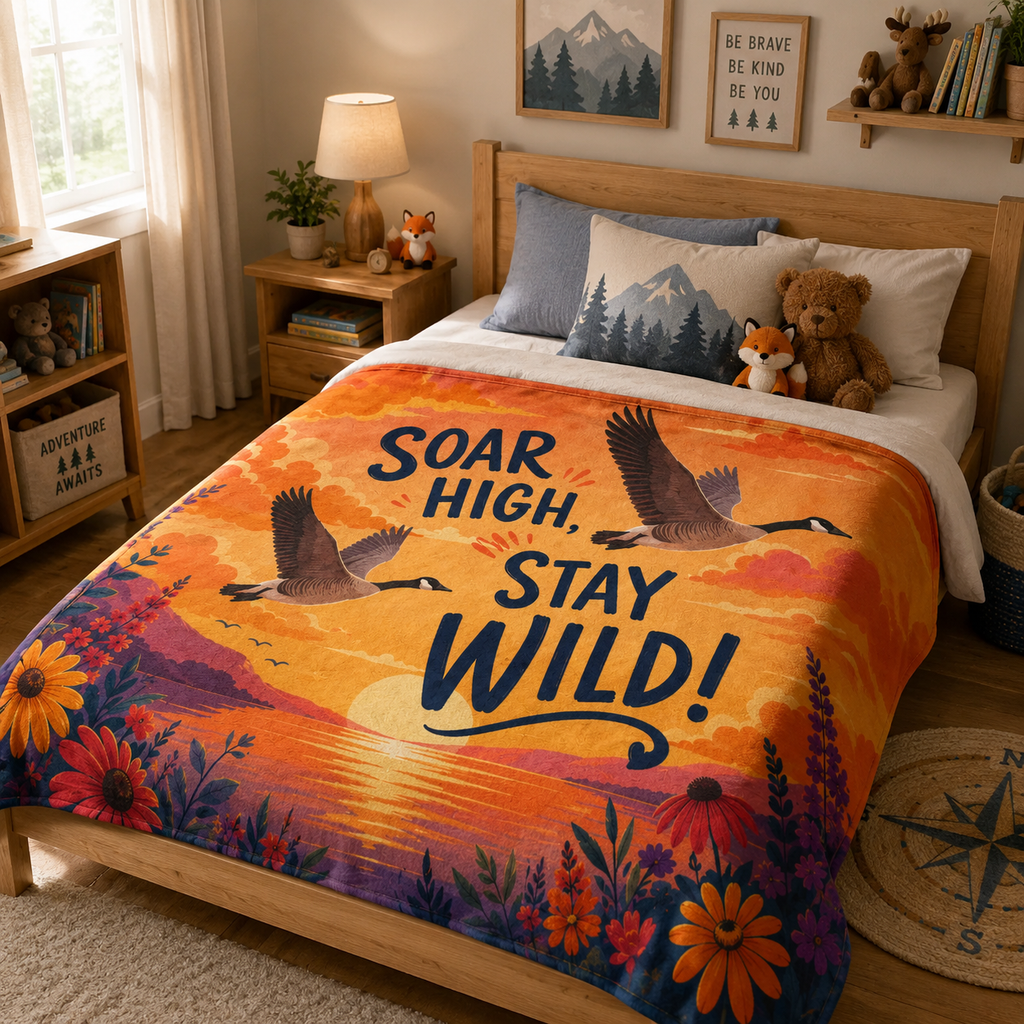 Soar High Stay Wild Blanket