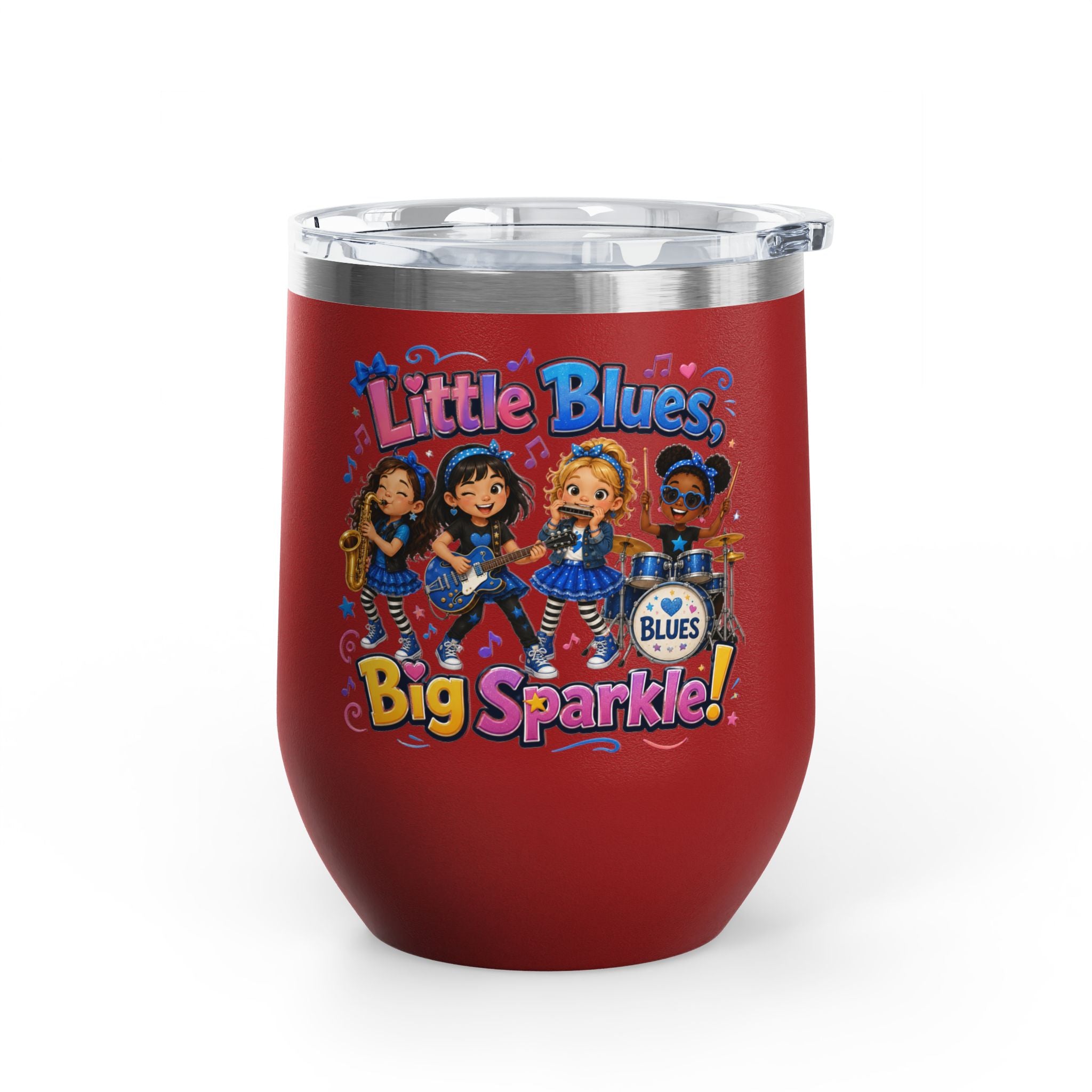 "Little Blues Big Sparkle" Insulated 12oz Travel Cup