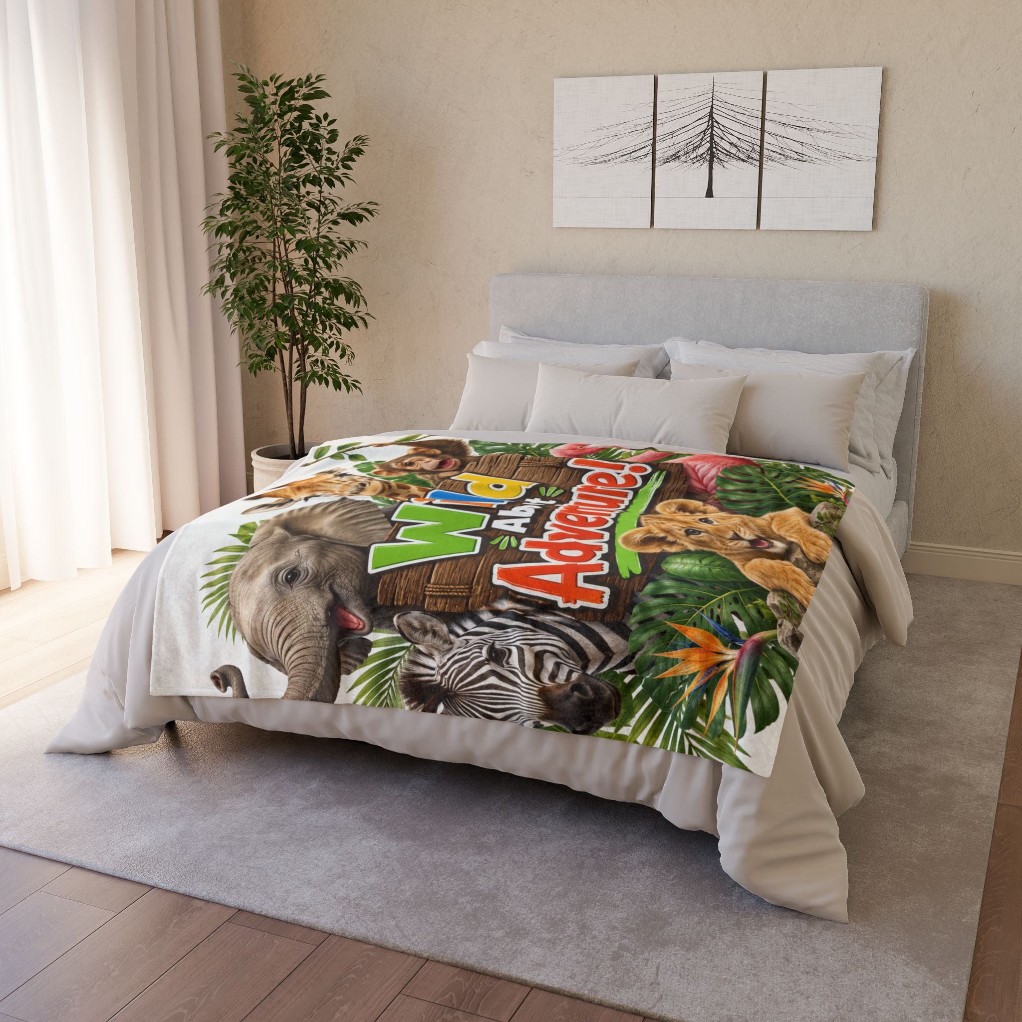 Wild About Adventure! Kids Animal Blanket