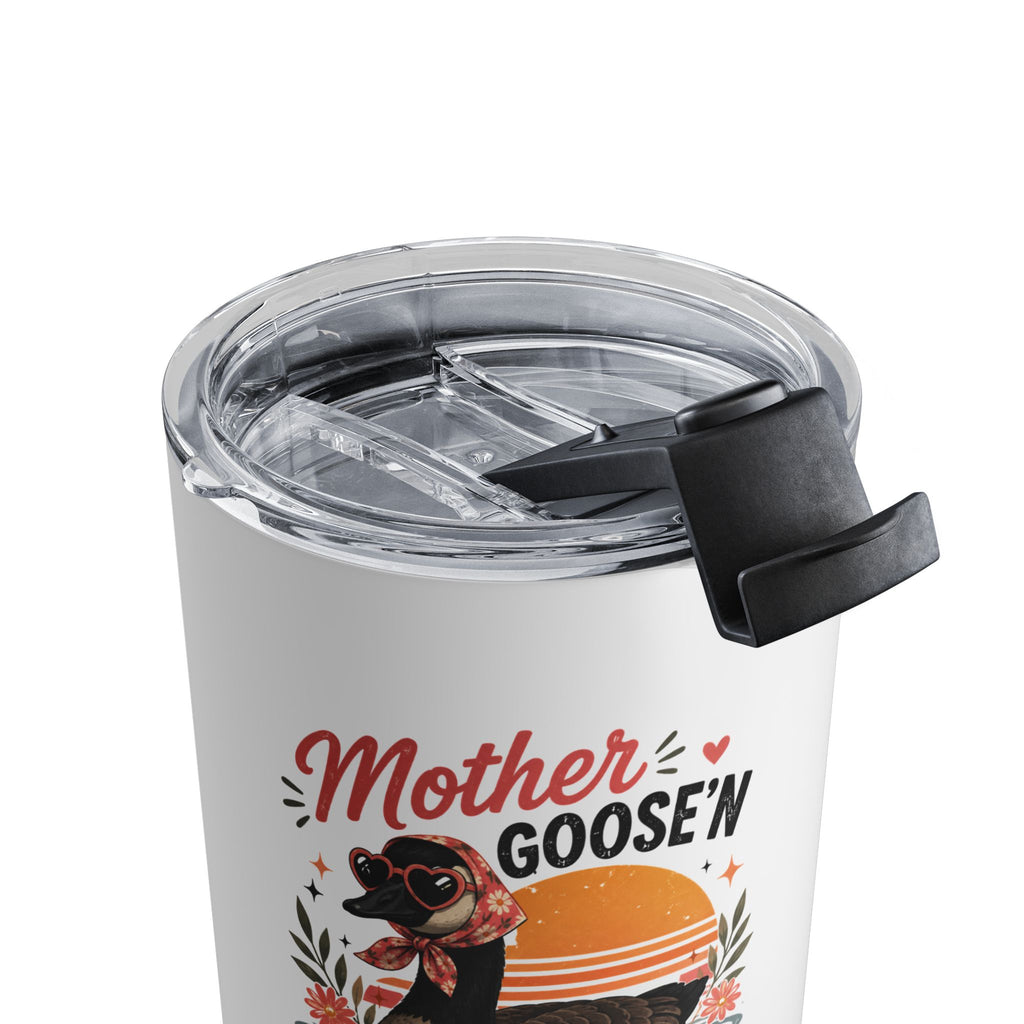 Mother Goose'n Beautiful 10oz Tumbler – Cute Vintage Goose Mom Travel Mug