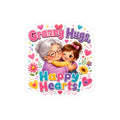 Granny Hugs Happy Hearts Vinyl Sticker