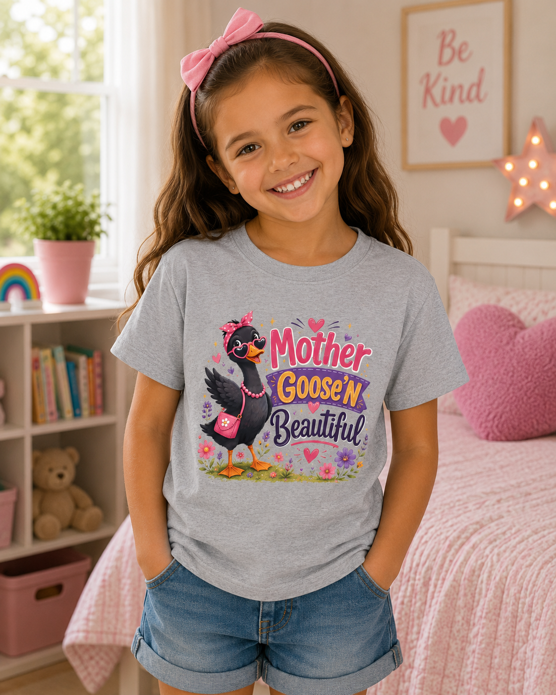Mother Goose'n Beautiful Kids Tee