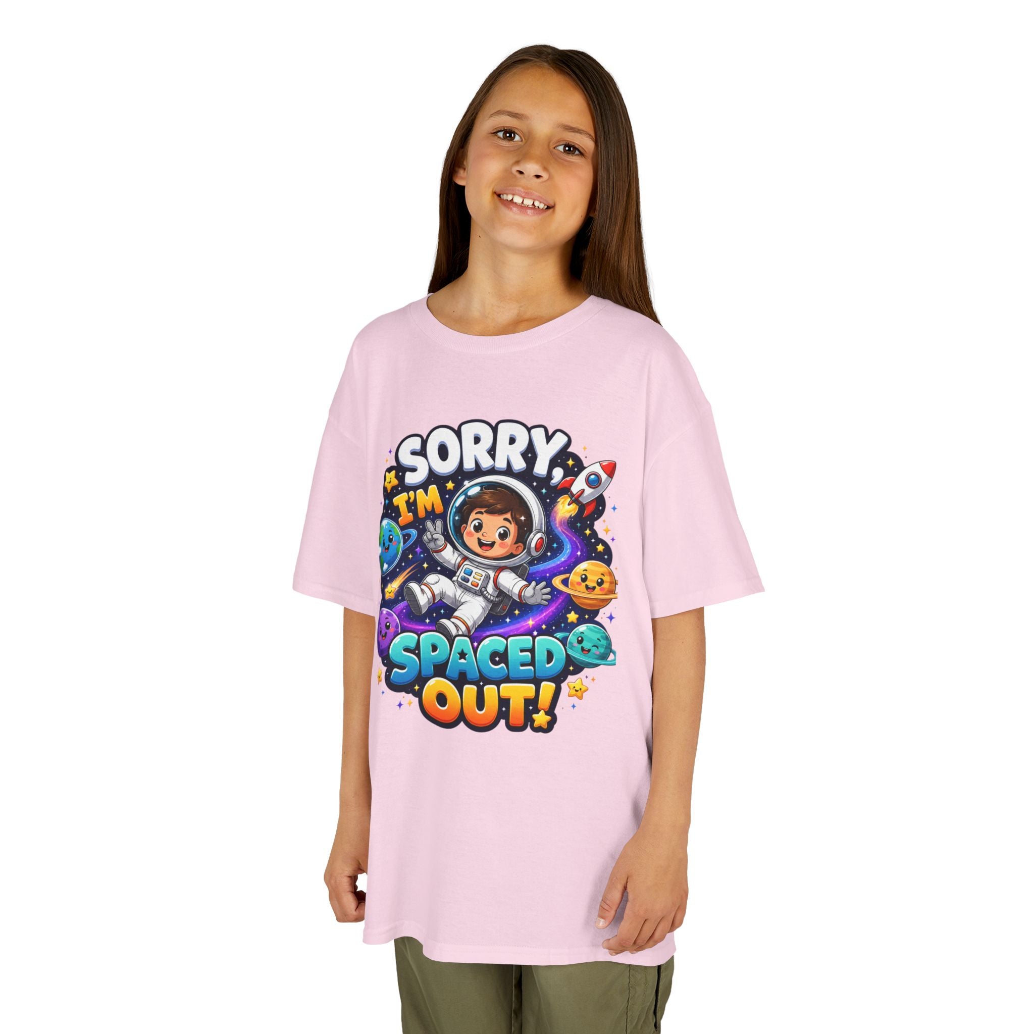 Spaced Out Kids T-Shirt — "Sorry I'm Spaced Out!" Cute Space Astronaut Tee