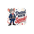 Dressed to the Squeak! Mouse Vinyl Sticker — Cute Dapper Character Kiss-Cut Decal
