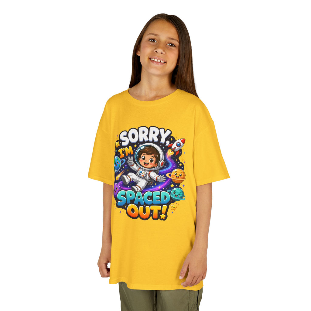 Spaced Out Kids T-Shirt — "Sorry I'm Spaced Out!" Cute Space Astronaut Tee