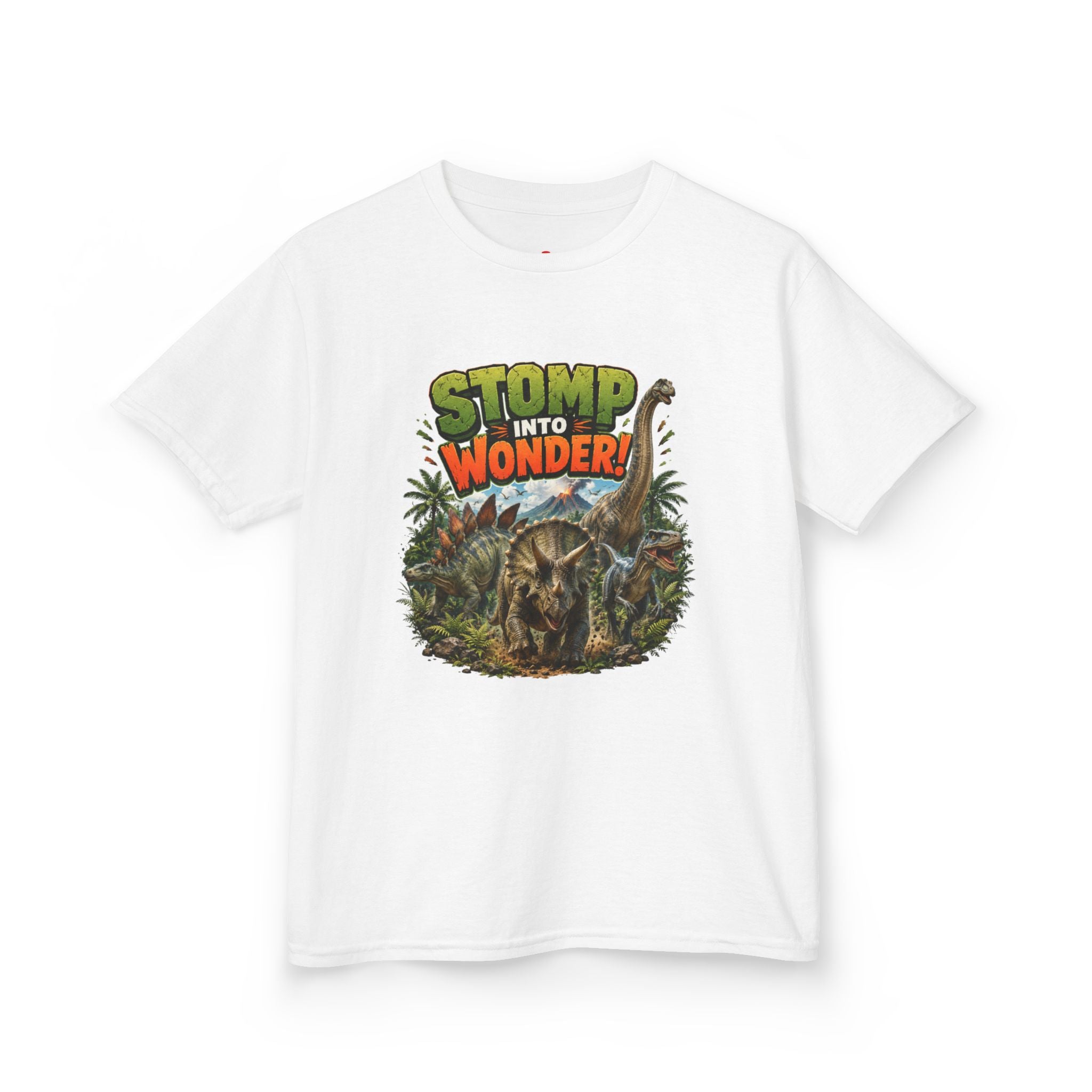 Kids T-Shirt - "Stomp Into Wonder" Dinosaur Graphic Tee