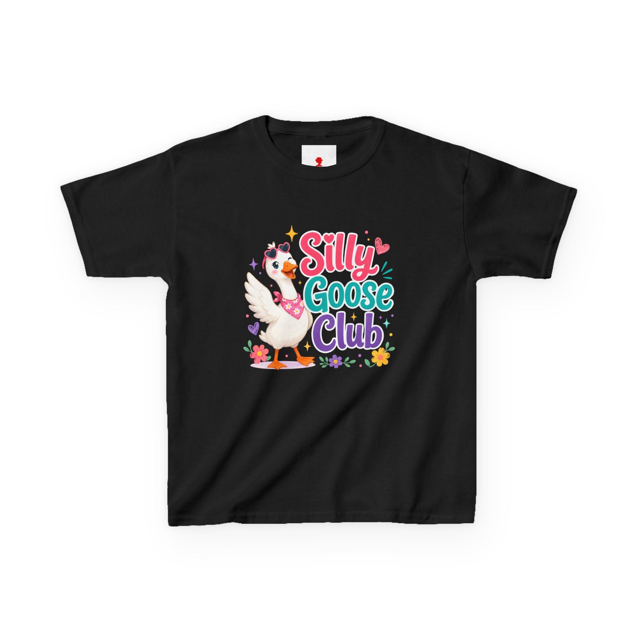 Kids T-Shirt — "Silly Goose Club" Cute Cartoon Goose Tee for Toddlers & Preschoolers