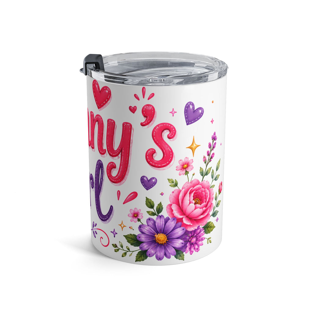 Granny Girl tumbler 10oz | floral hearts stainless steel travel cup