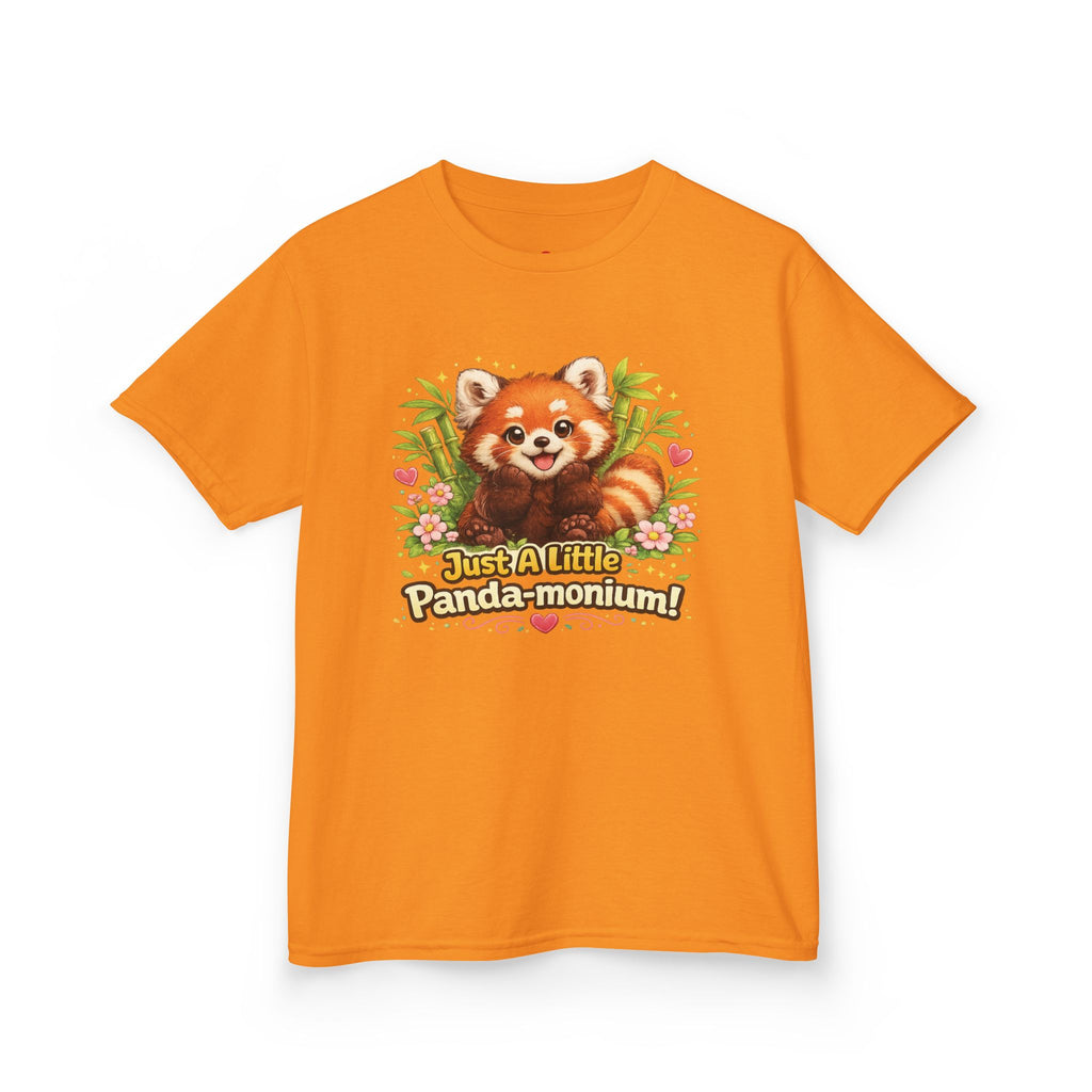 Red Panda Illustration Kids T-Shirt | "Just A Little Panda-monium"