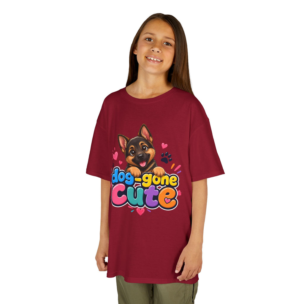 Kids T-Shirt — "Dog-Gone Cute" German Shepherd Puppy Tee