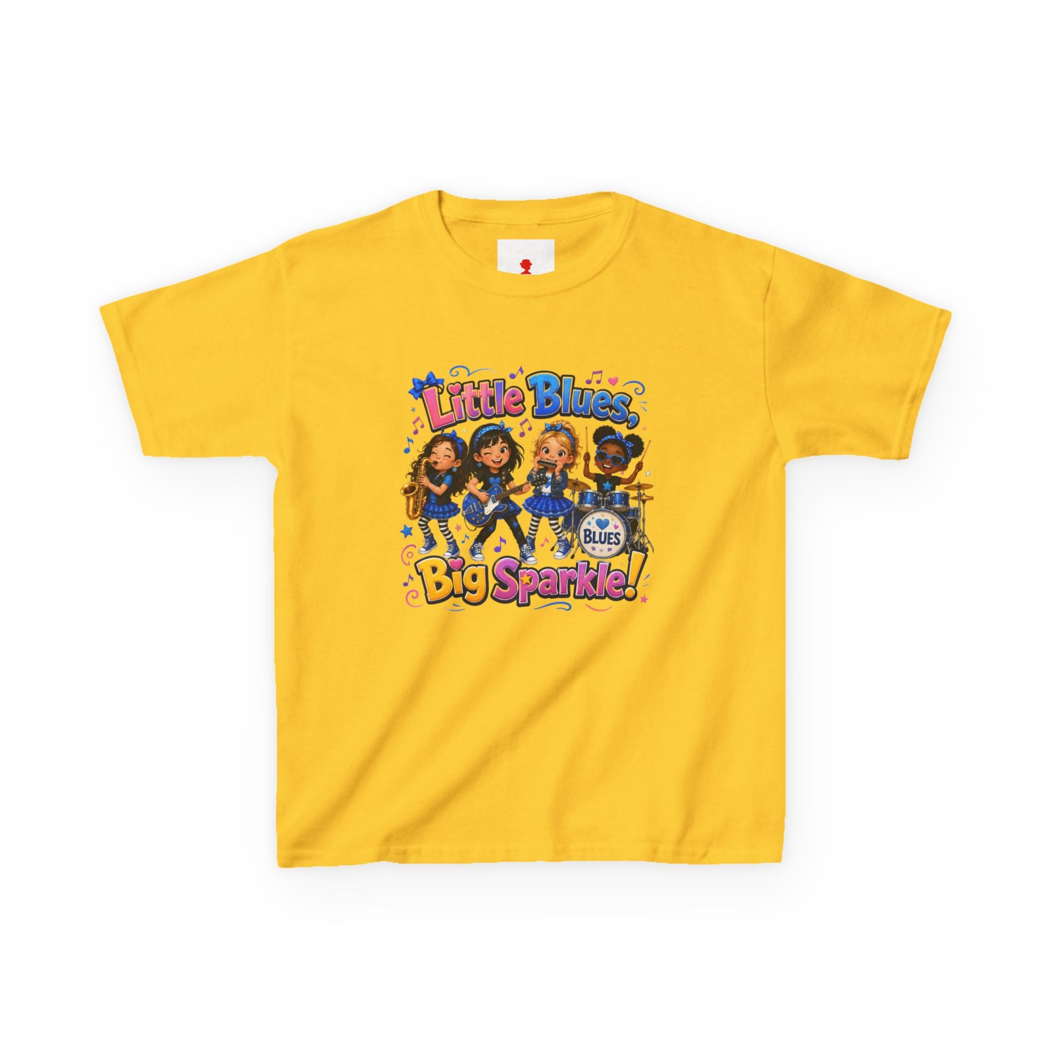 Kids Tee — "Little Blues Big Sparkle" Band Graphic